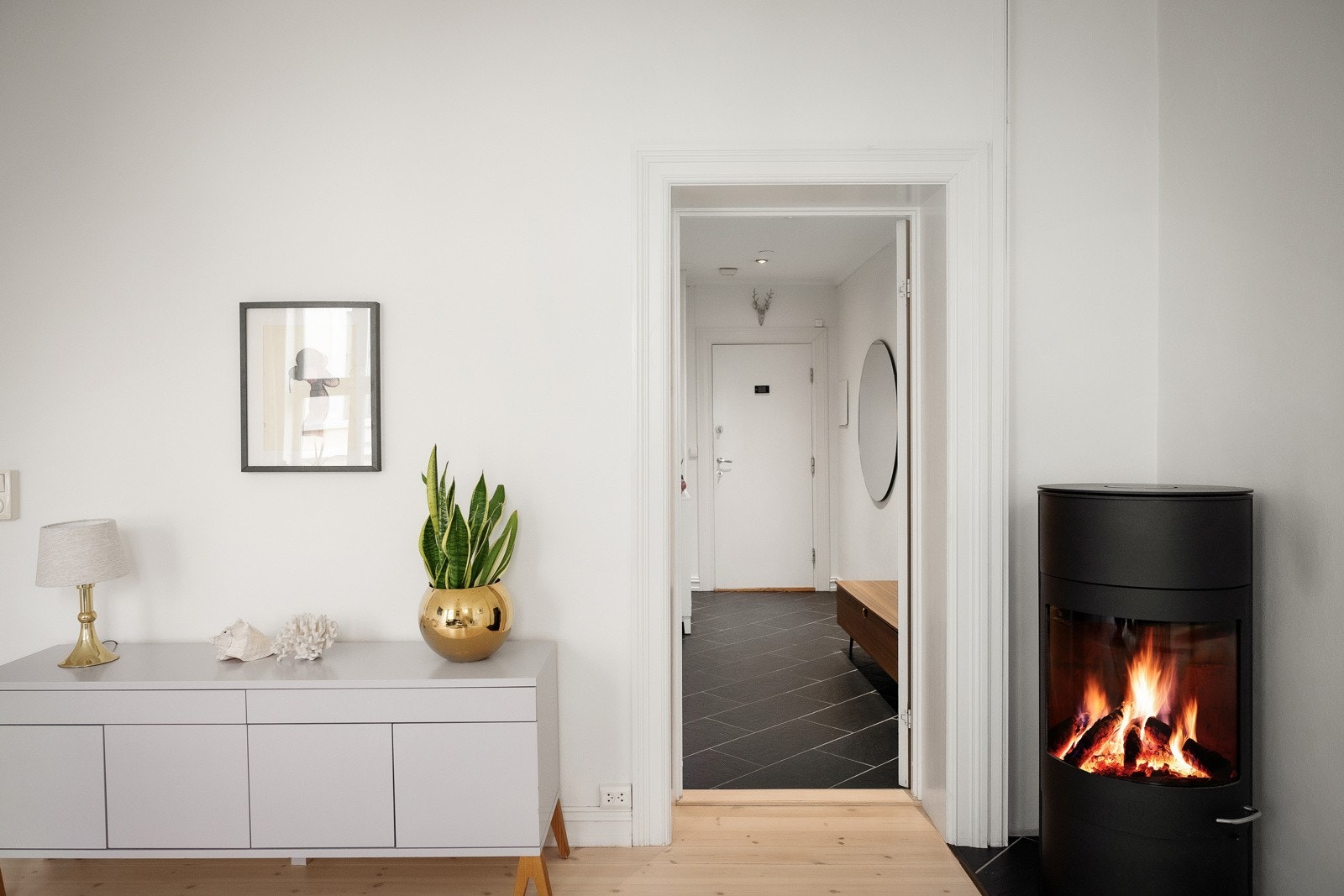 Peis for både hygge og varme. Galleribilde