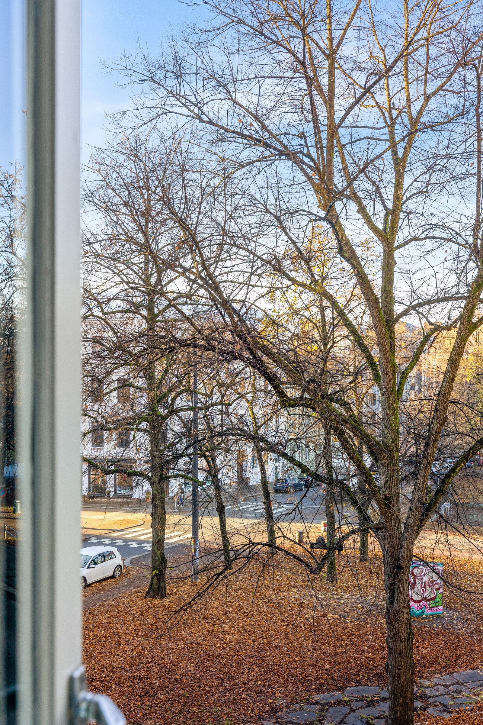 Flott utsikt mot parken på andre siden. Galleribilde