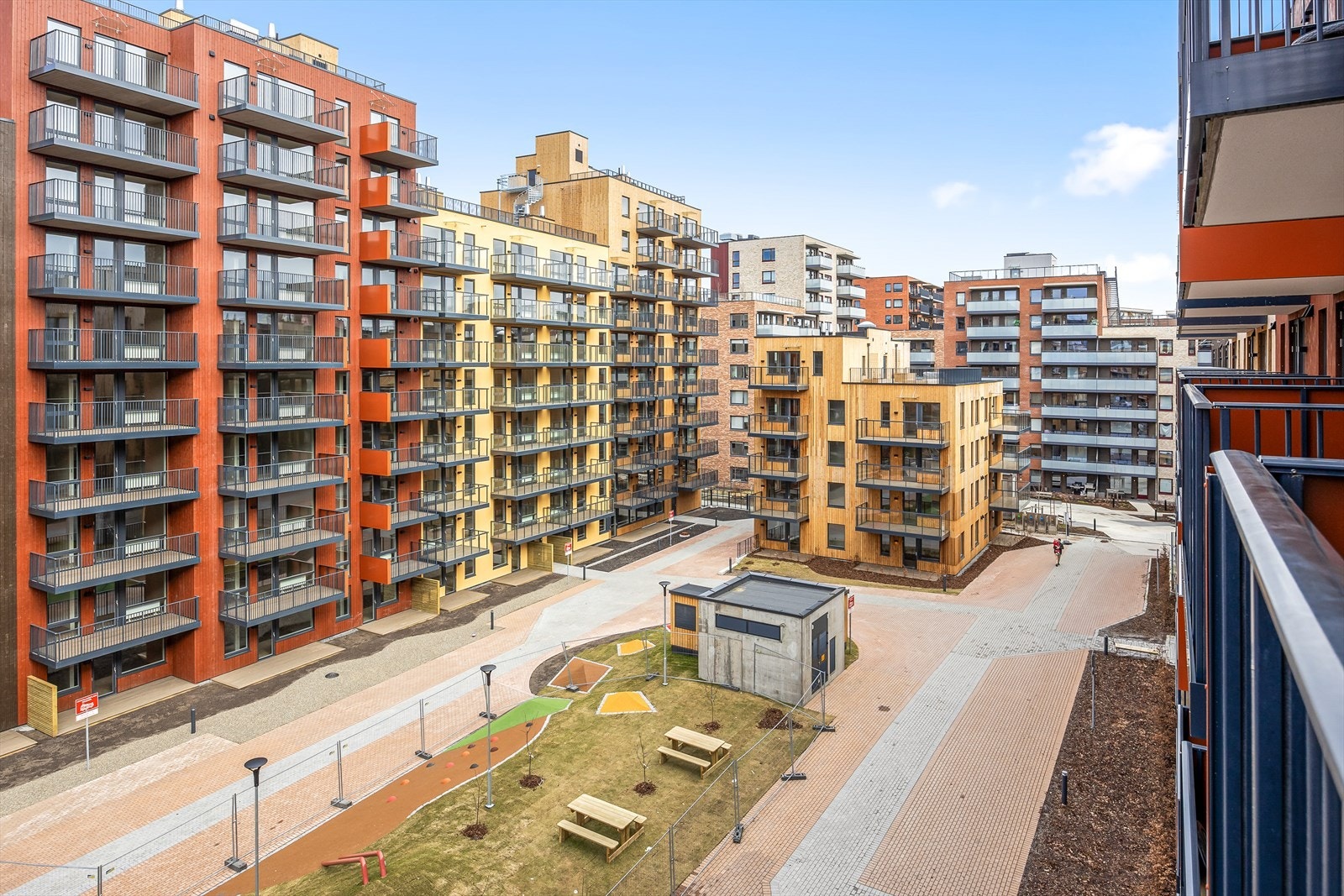 Utsyn fra balkongen. Galleribilde