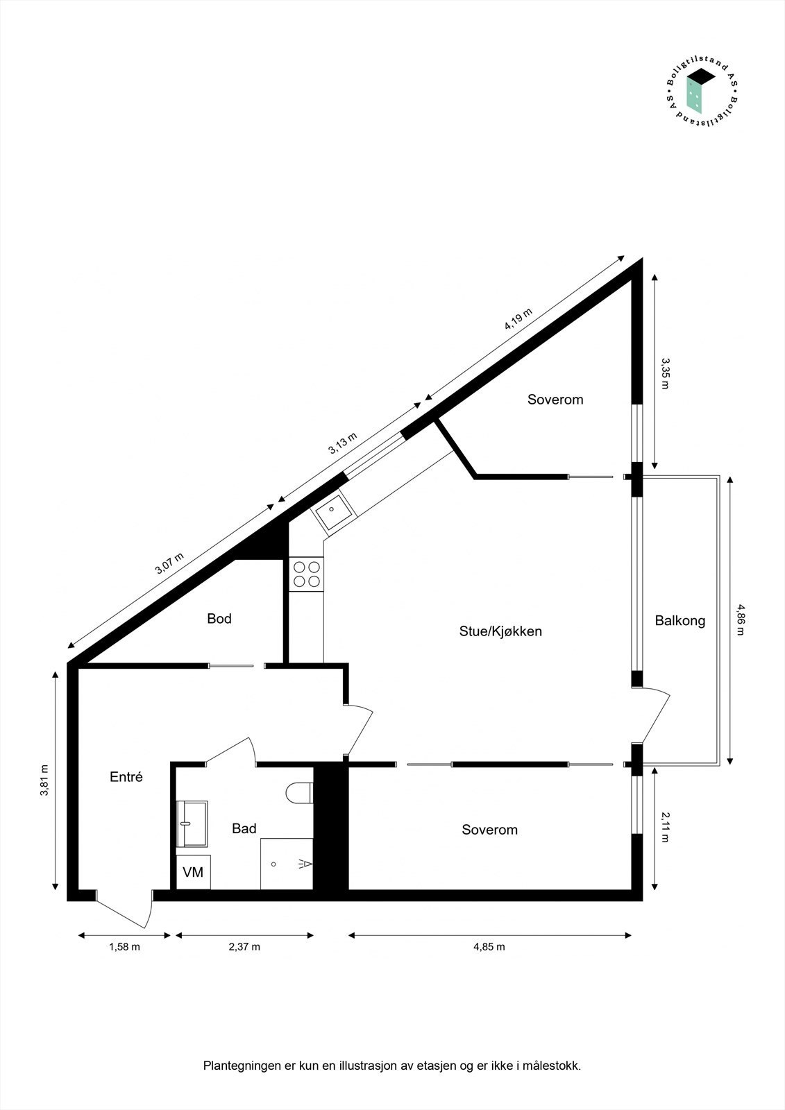 Plantegning. Galleribilde