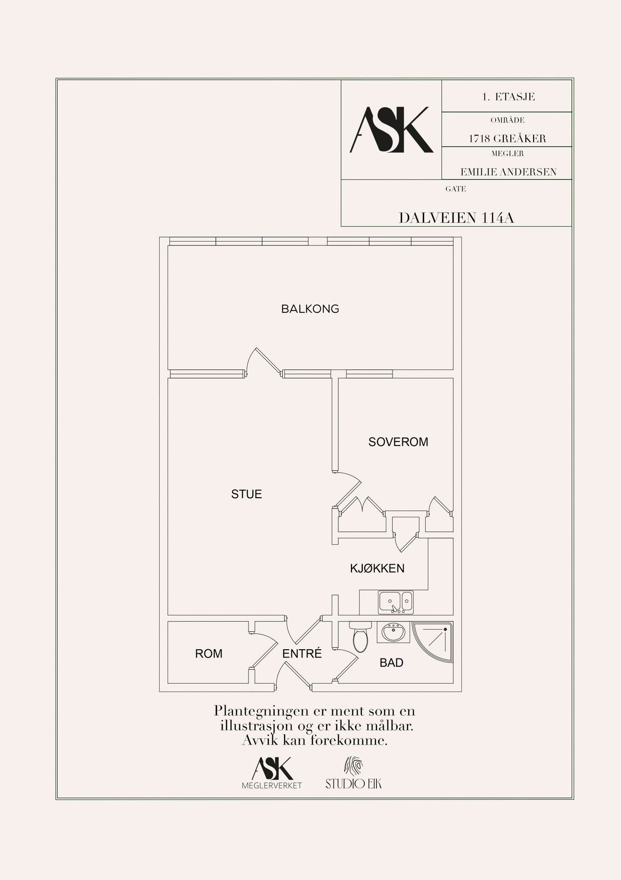 Plantegning Galleribilde