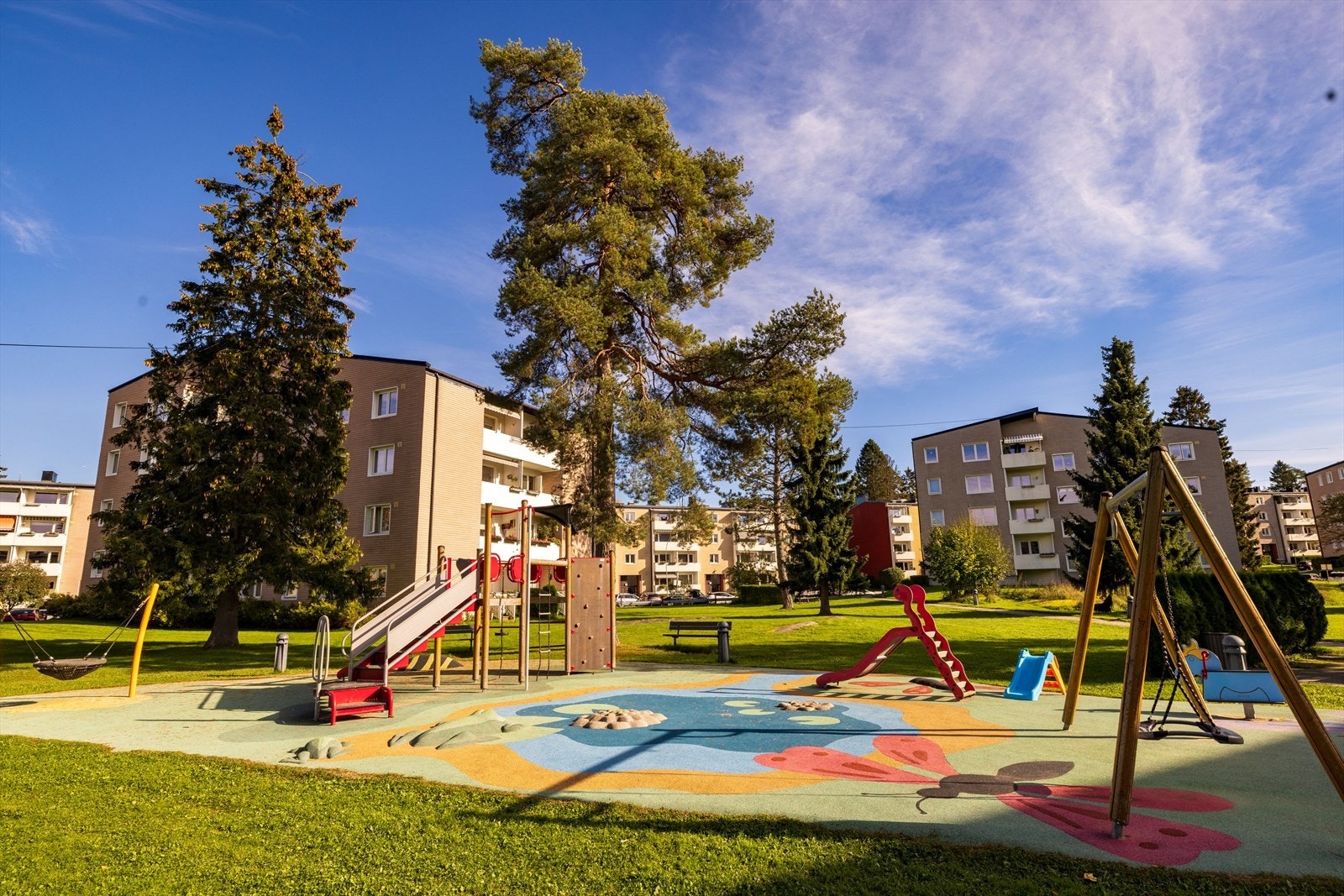 - Felles lekeplass som ble oppgradert i 2022 - Galleribilde