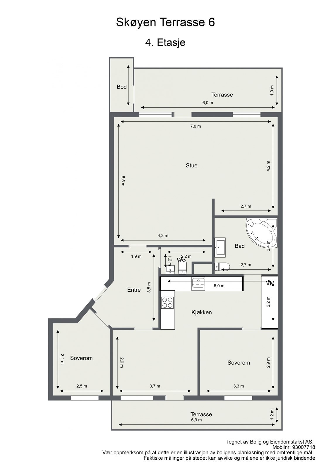 Plantegning Galleribilde