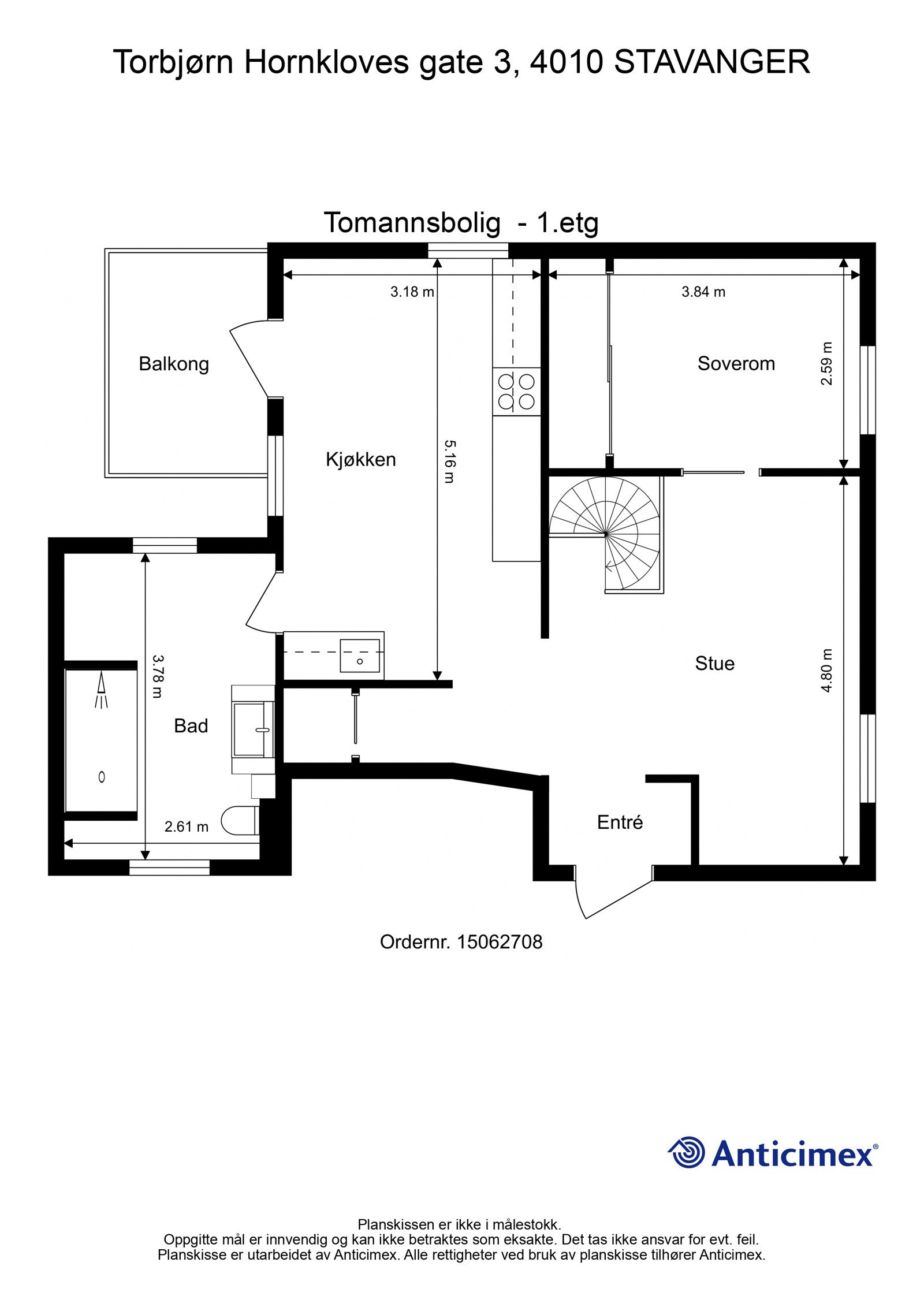 Plantegning - 1.etg Galleribilde