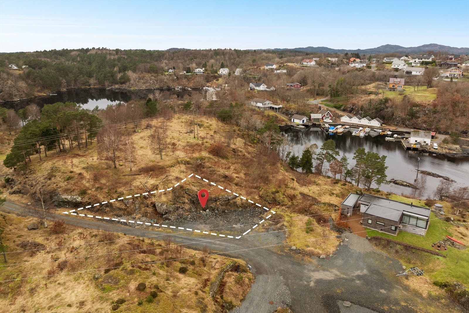 Omtrentlig tomtemarkering gnr. 4, bnr. 209 (ca. 543 kvm.) Prisantydning kr 500.000,- Galleribilde