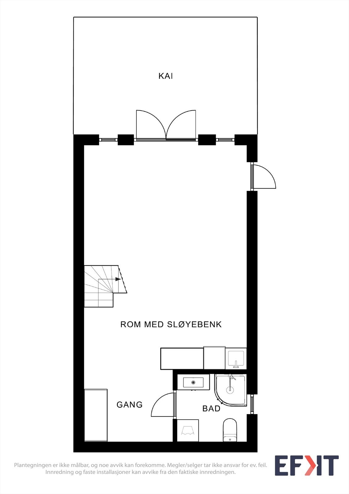 Illustrert planteikning heile 1. etasje, avvik kan forekomme. Galleribilde