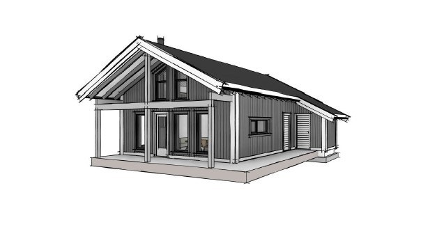 Tegnet av Friis arkitekter, bygges nå!! Galleribilde