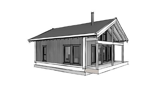 Hytta er basert på en av vår mest solgte løsninger. Galleribilde