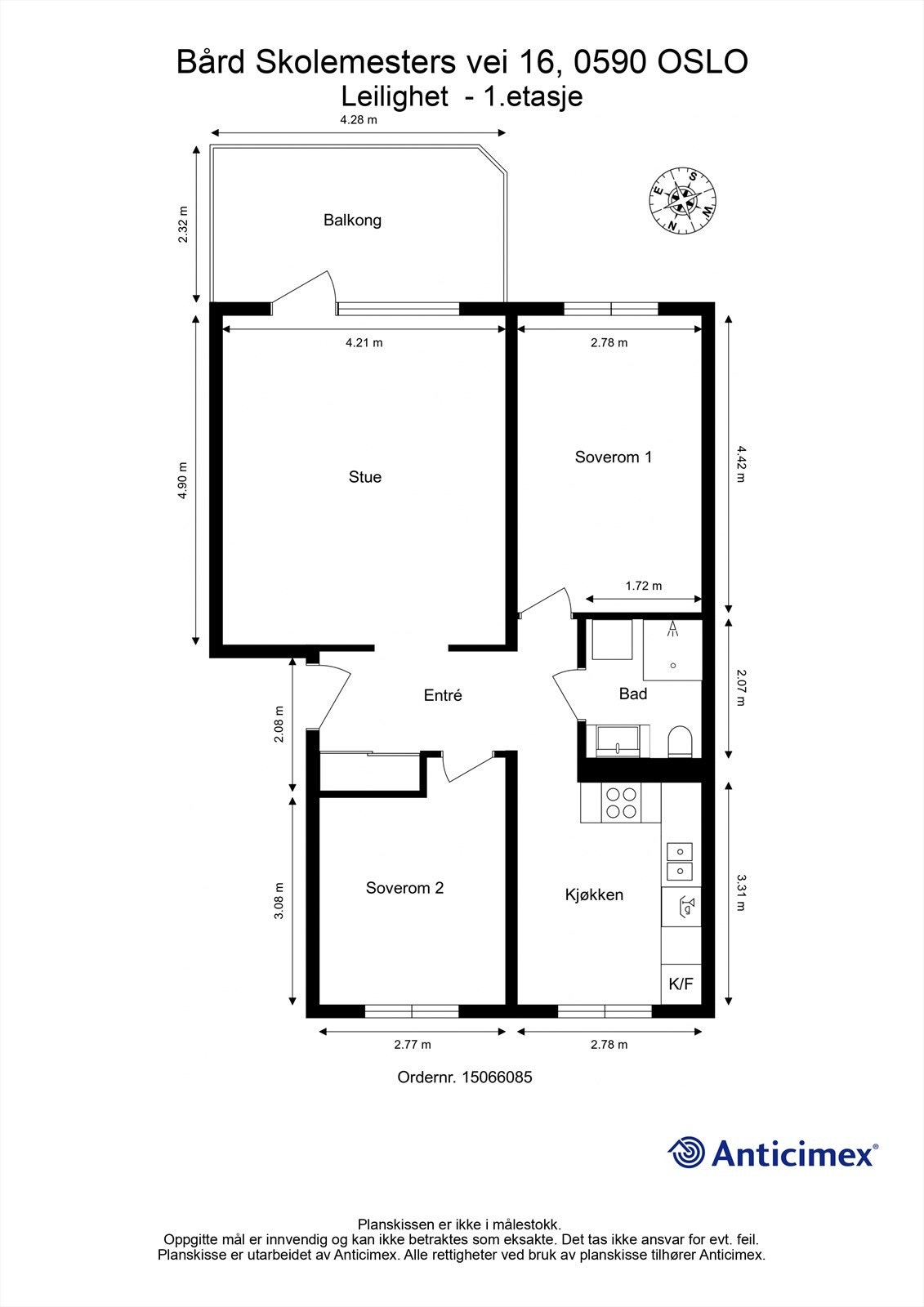 Plantegning Galleribilde