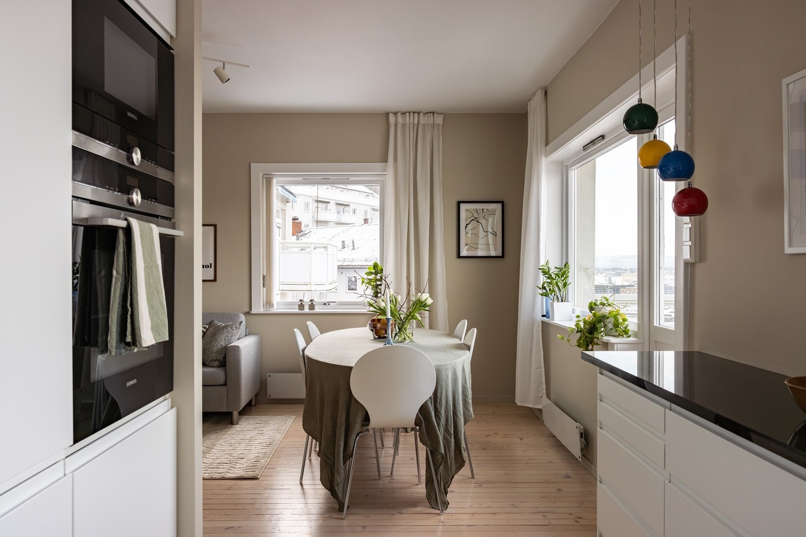 Leiligheten ble malt i 2025. Galleribilde