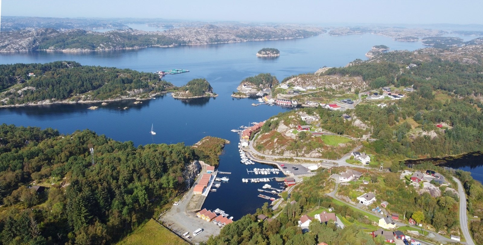 Dronebilete over området Galleribilde