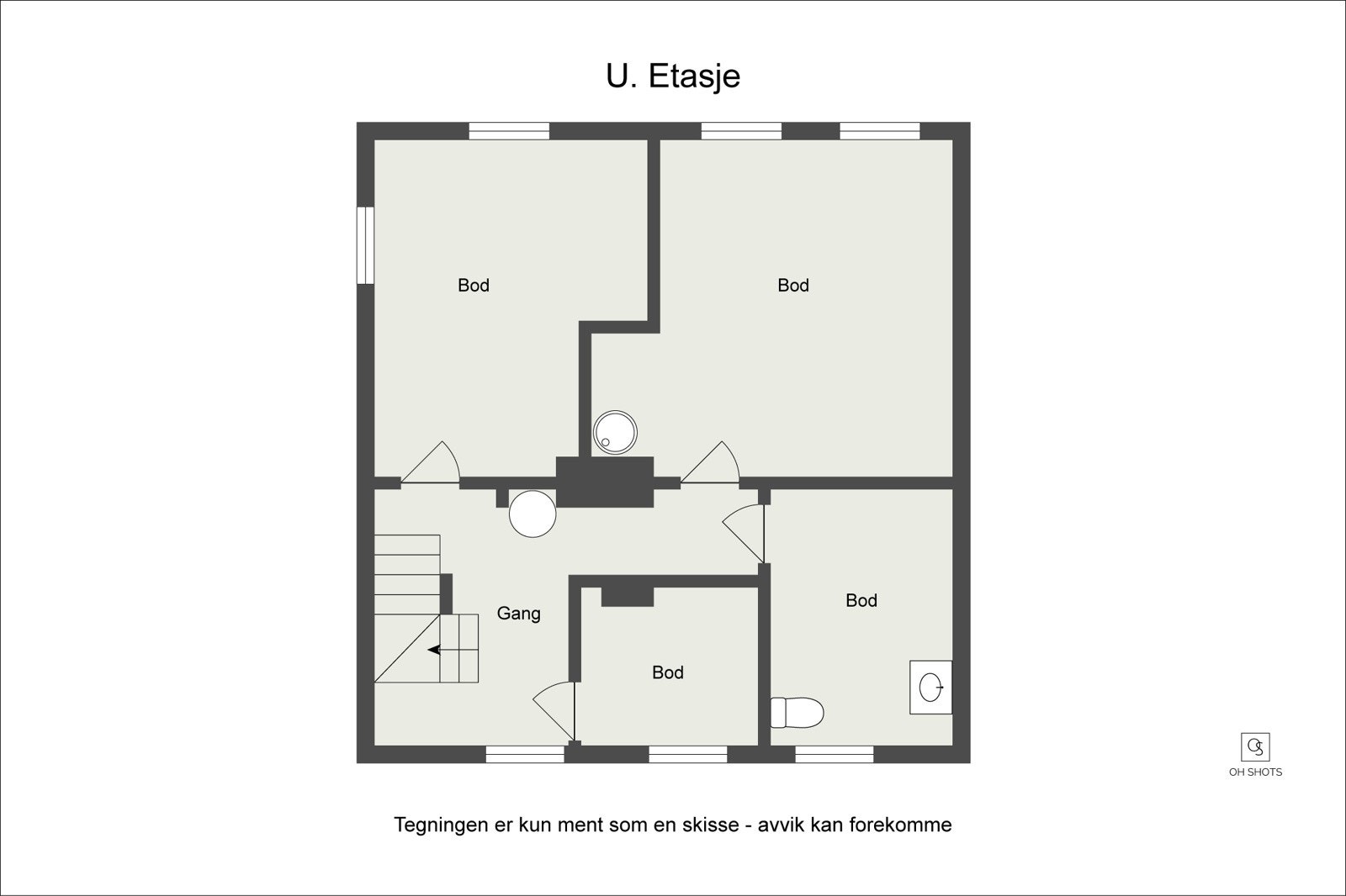 Plantegning U. etasje Galleribilde