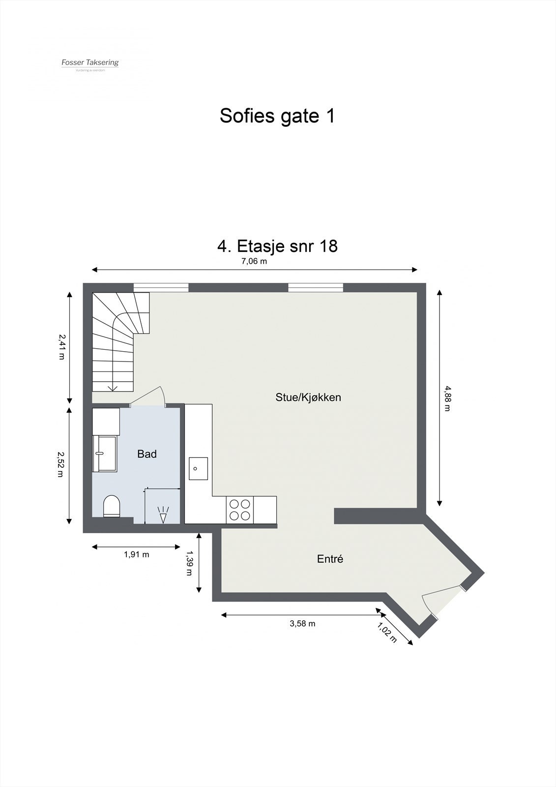 Plantegning 4. etasje. Galleribilde