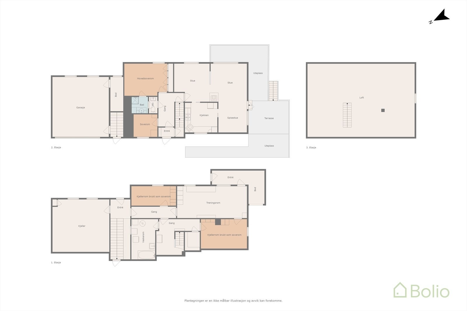 Plantegning Galleribilde