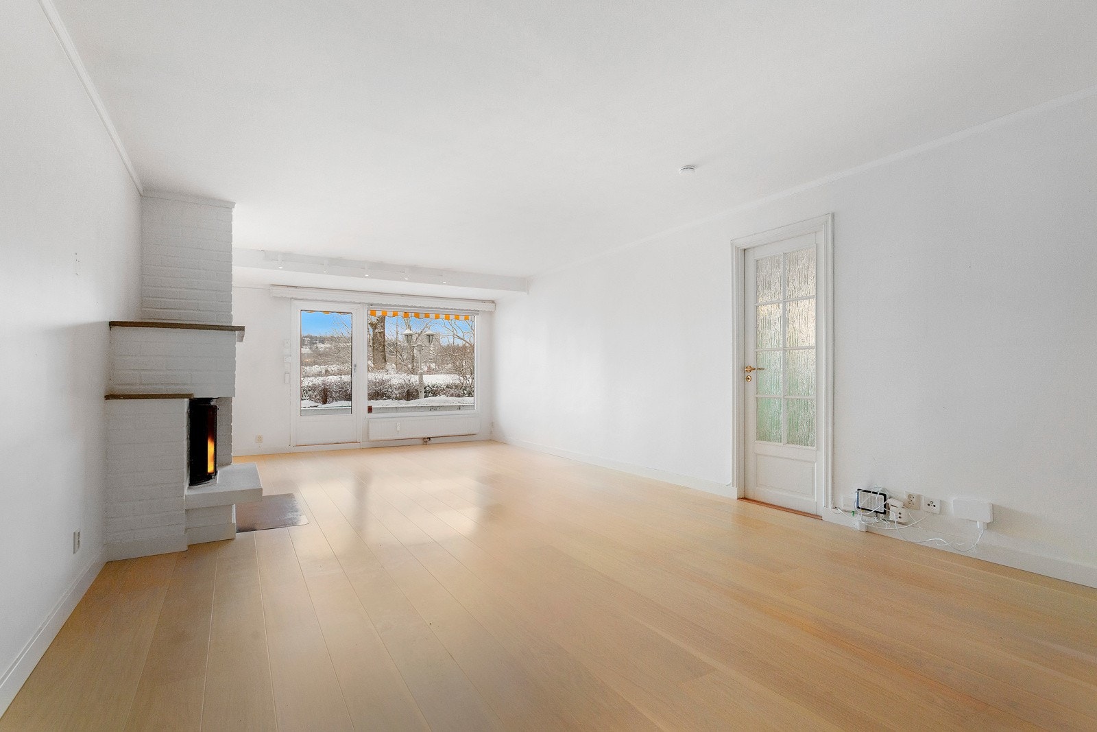 Det er i dag parkettgulv i stuen. Galleribilde