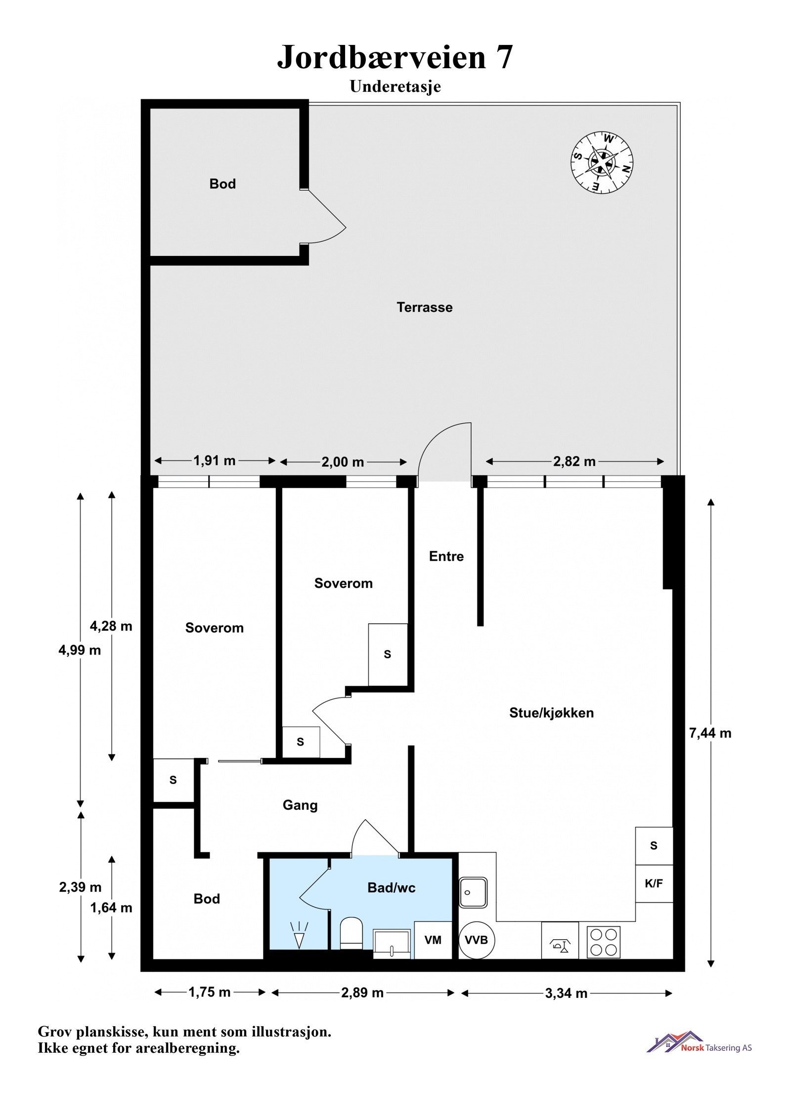 Planskisse Galleribilde