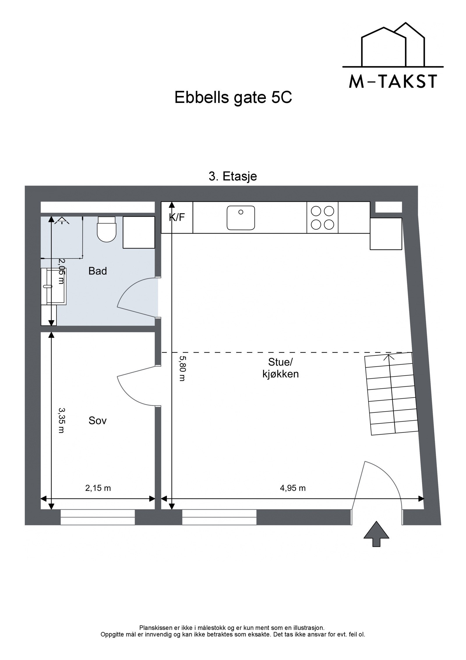 Ebbells gate 5 - Første plan i boligen Galleribilde