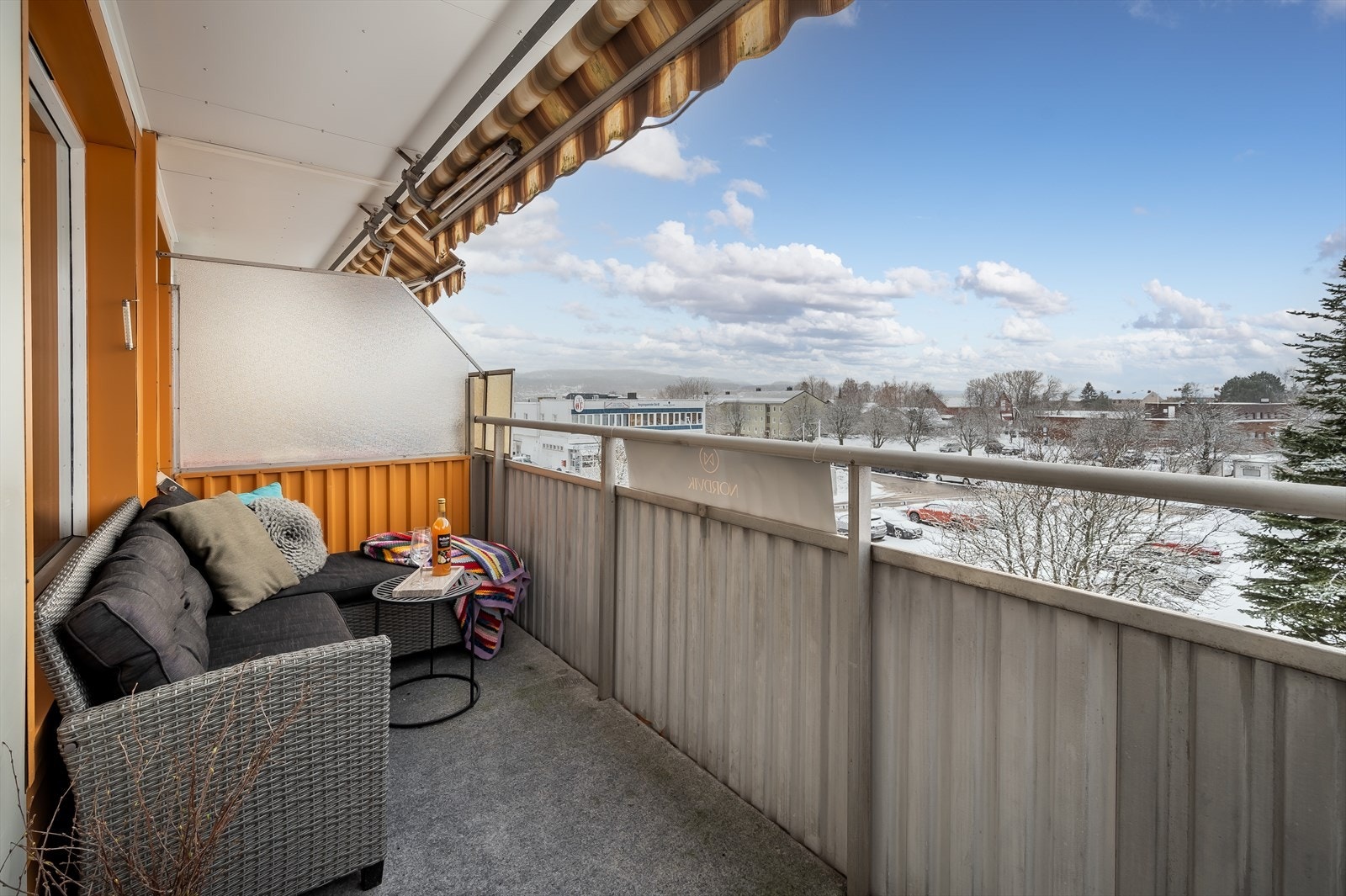 Balkongen er hele 6 kvm Galleribilde
