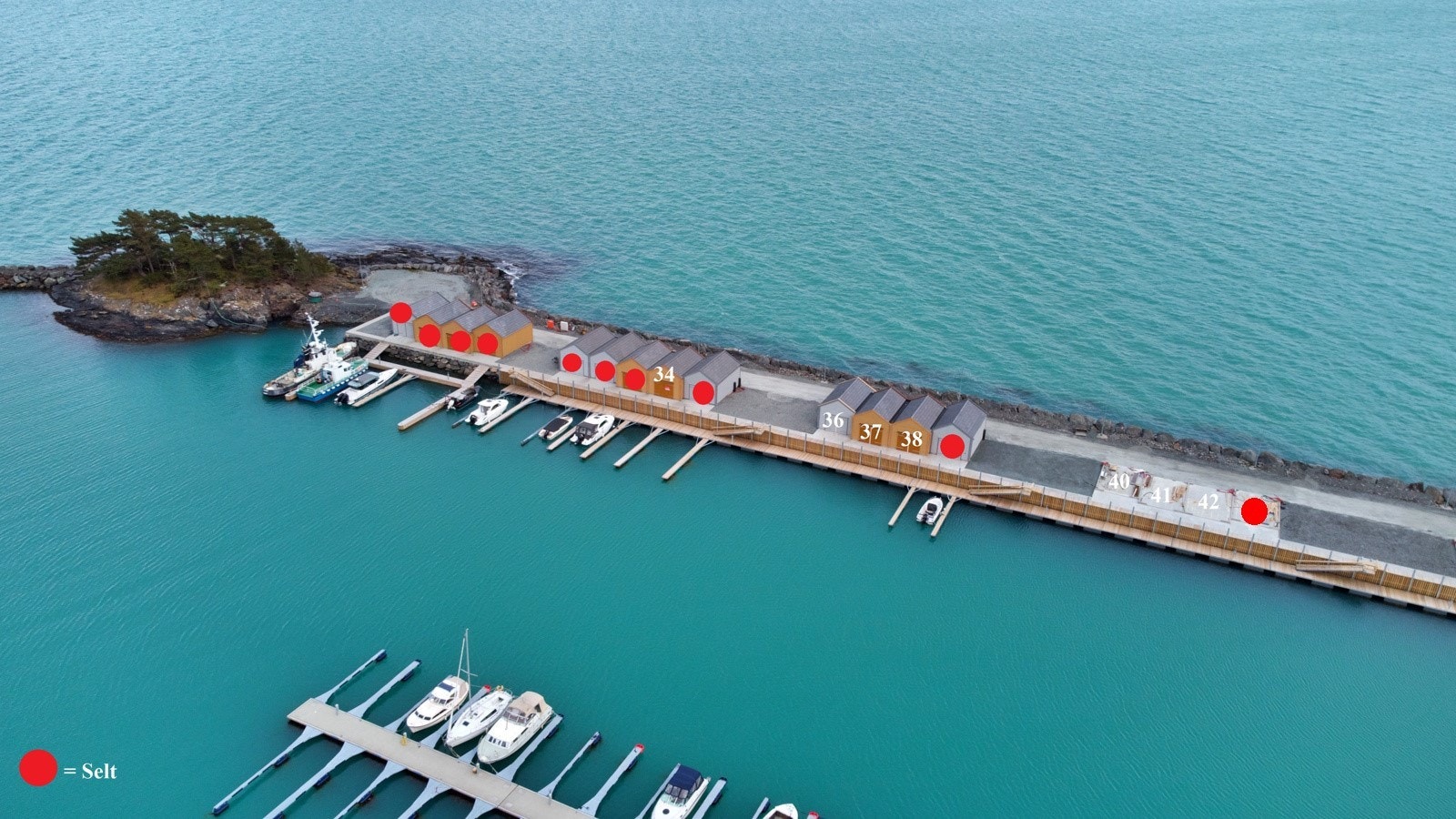 Dronebilete av området, mai 2022 Galleribilde