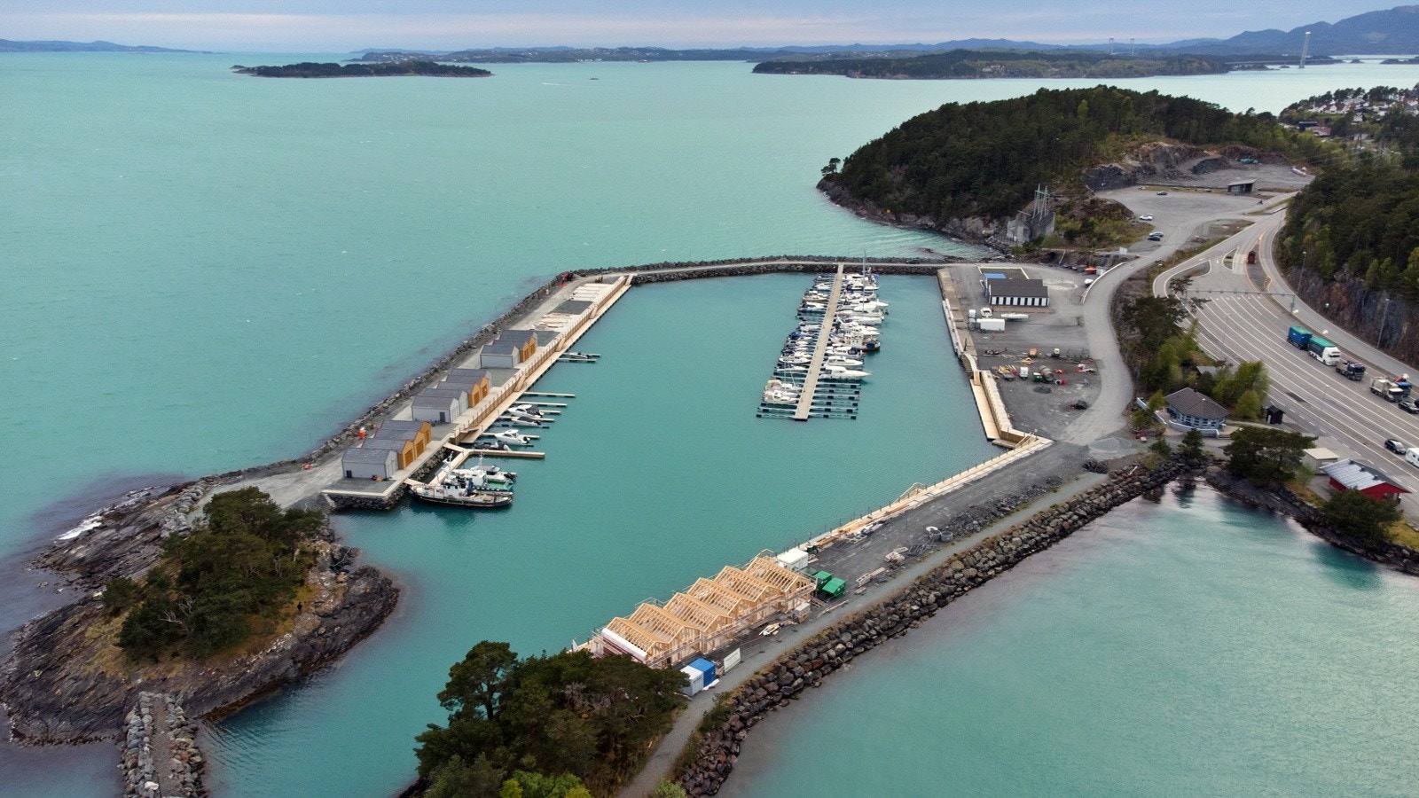 Dronebilete av området, mai 2022 Galleribilde