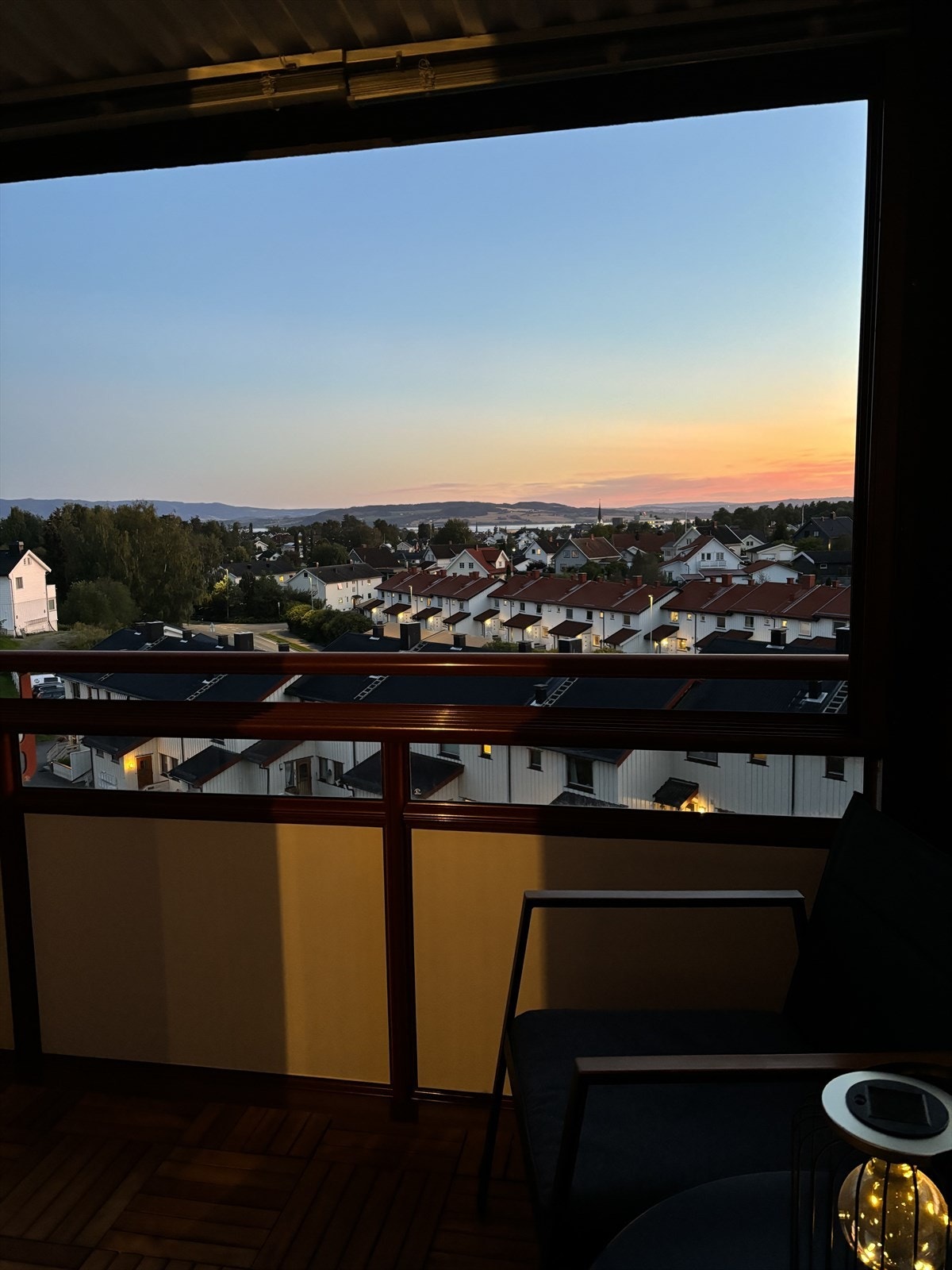 Kveldsstemning fra balkongen (privat bilde) Galleribilde