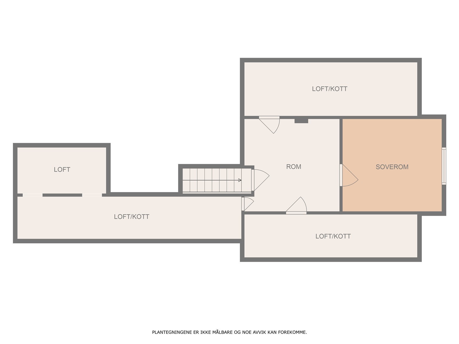 Planløsning loft. Galleribilde