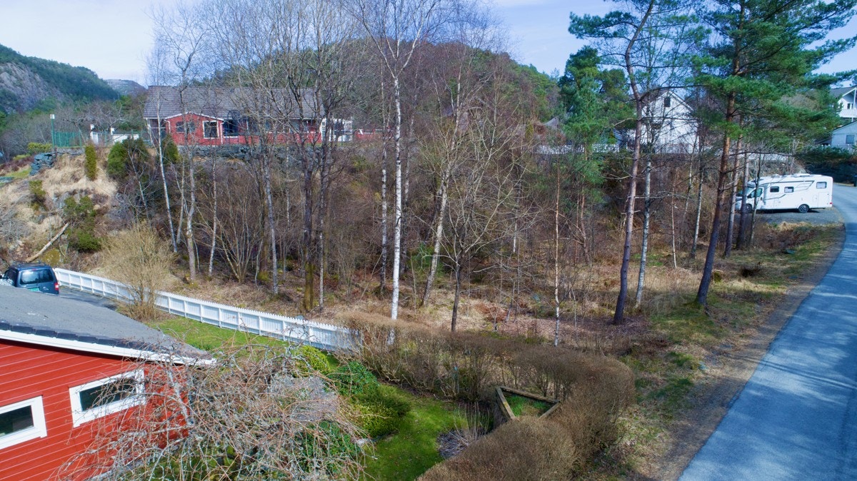 Tomta ligg i Åsamyrvegen med kort veg til barnehage (800 m) og ungdomsskule (550 m) Galleribilde