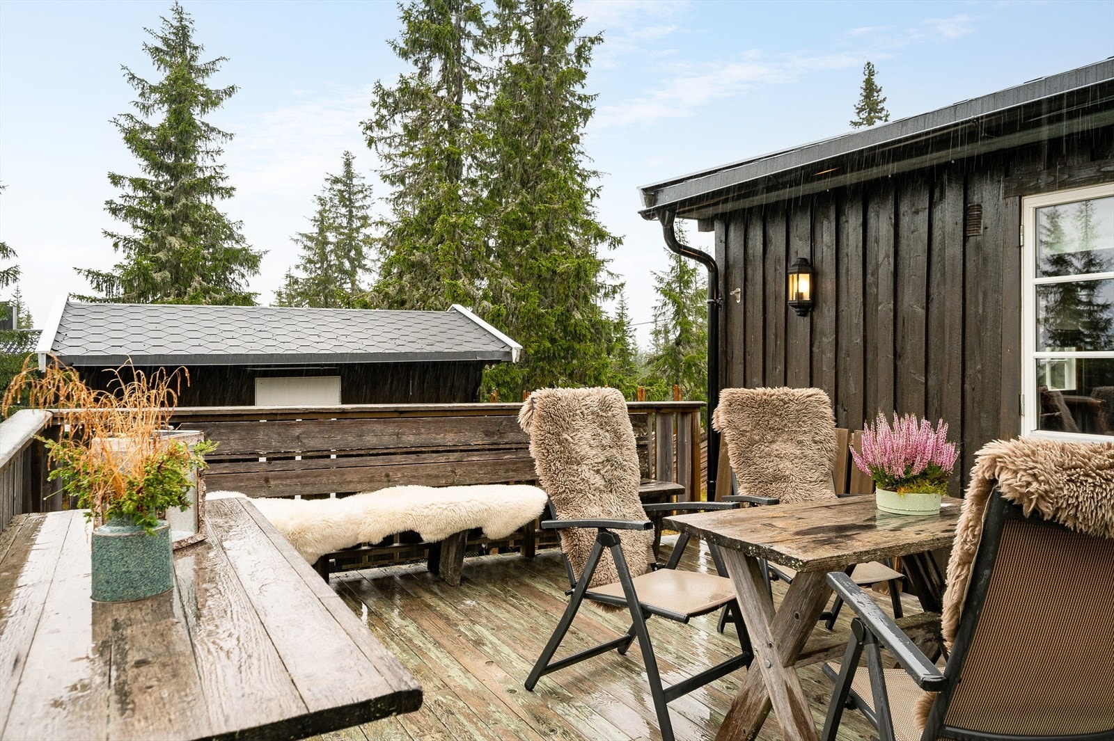 Koselig uteplass Galleribilde