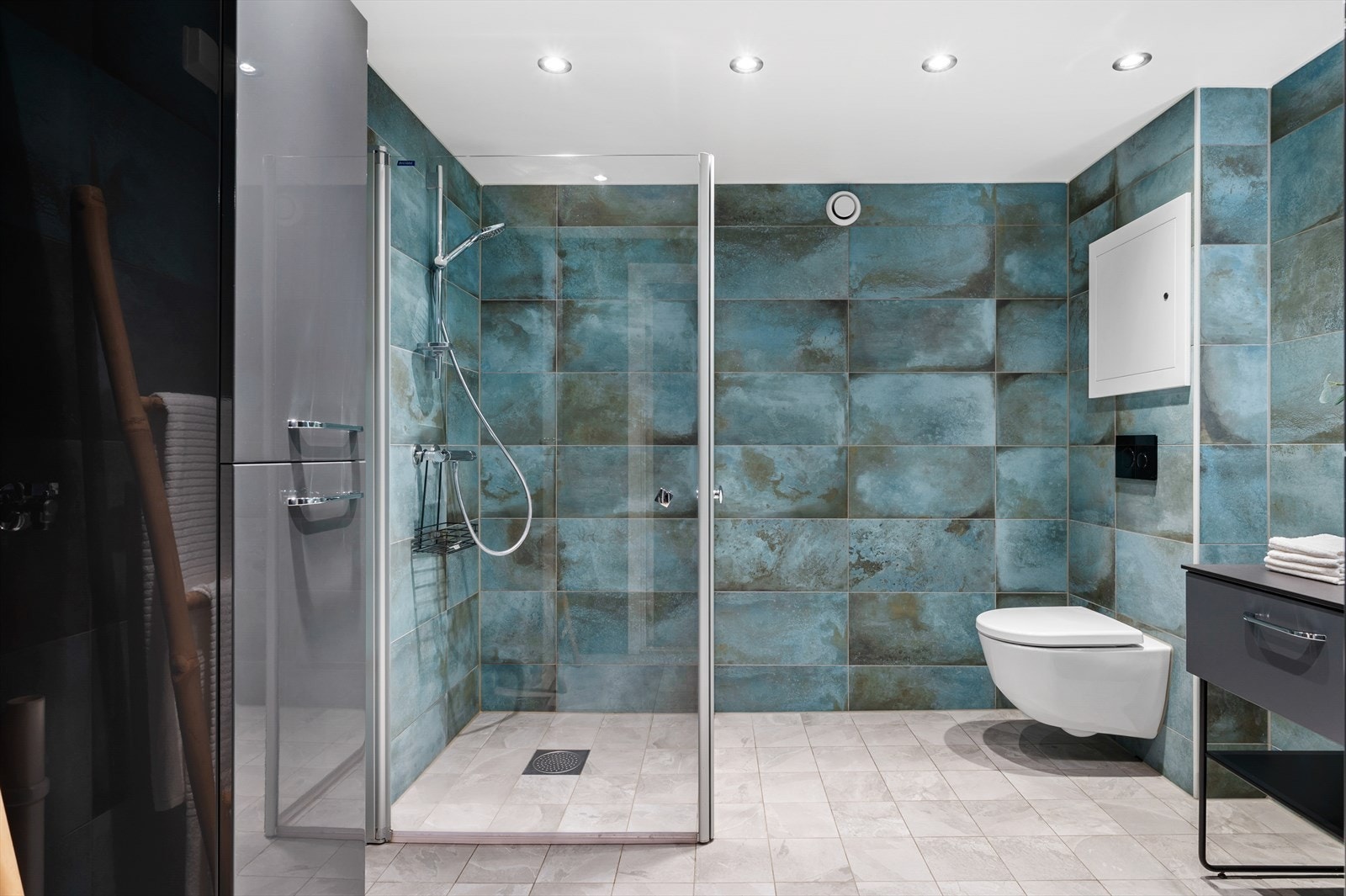 Badet ble rehabilitert av borettslaget i 2018. Galleribilde