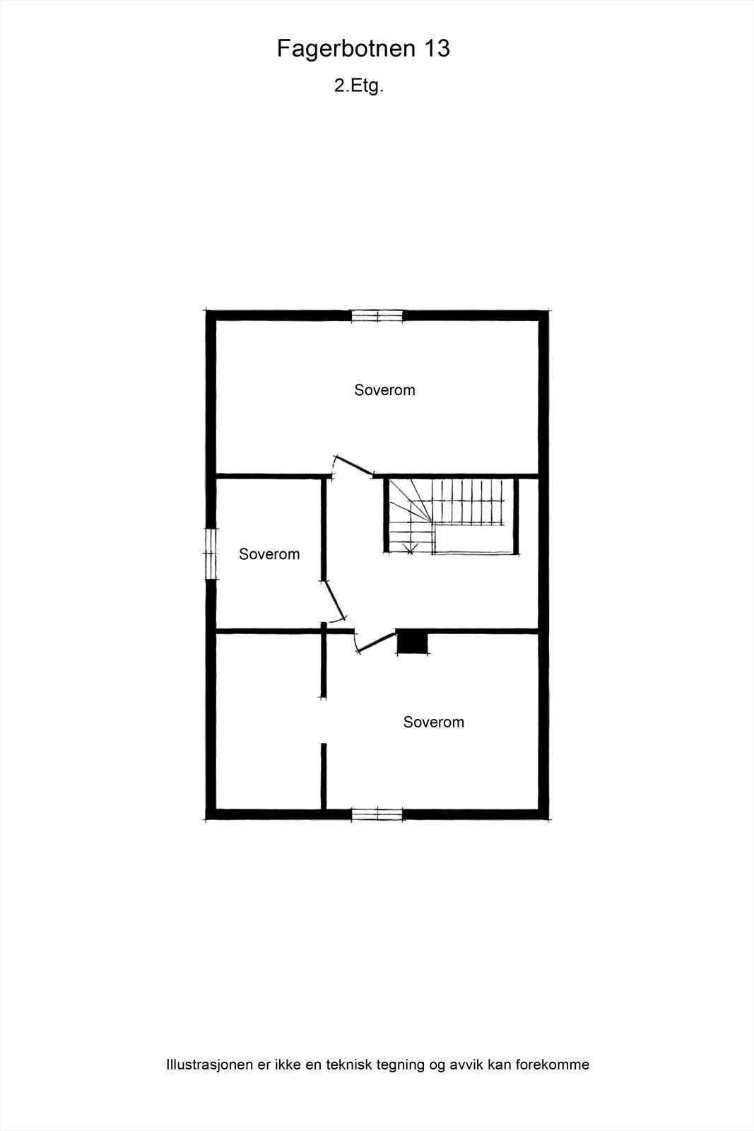 Plantegning loftsetg Galleribilde