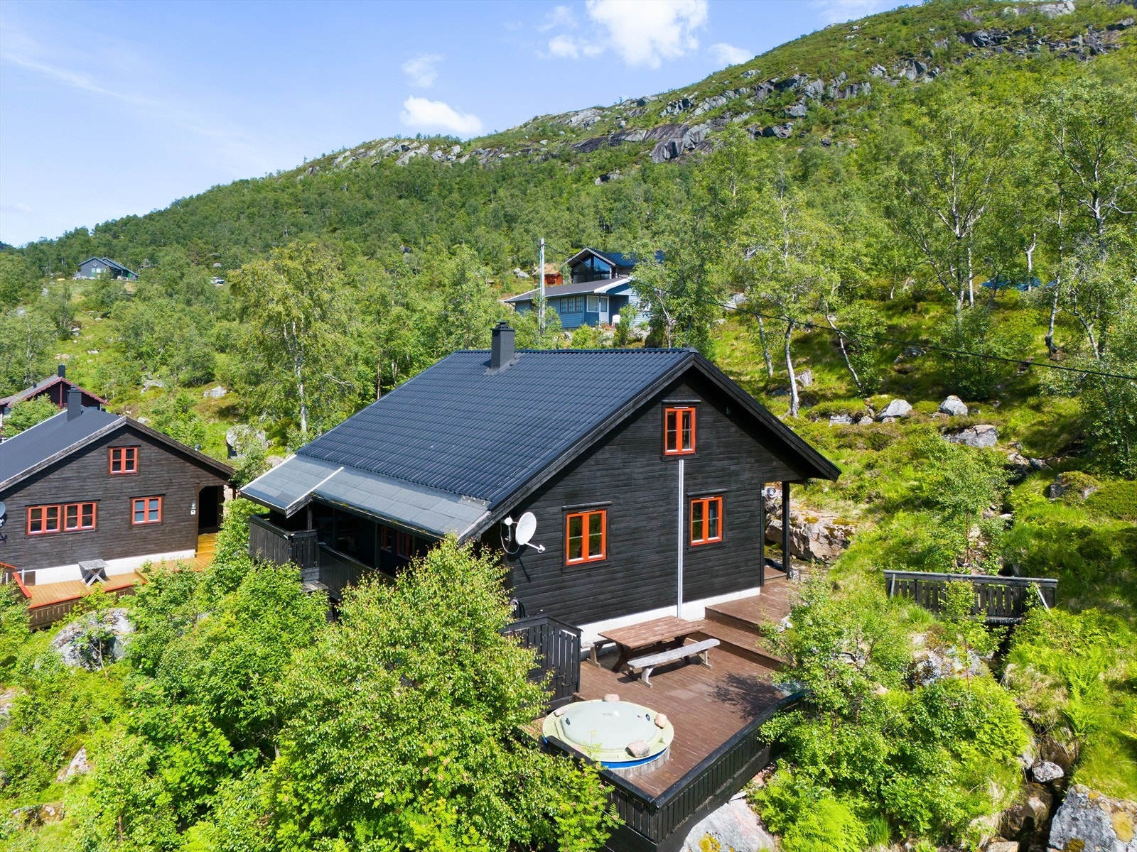 61 kvm terrasse med badestamp Galleribilde