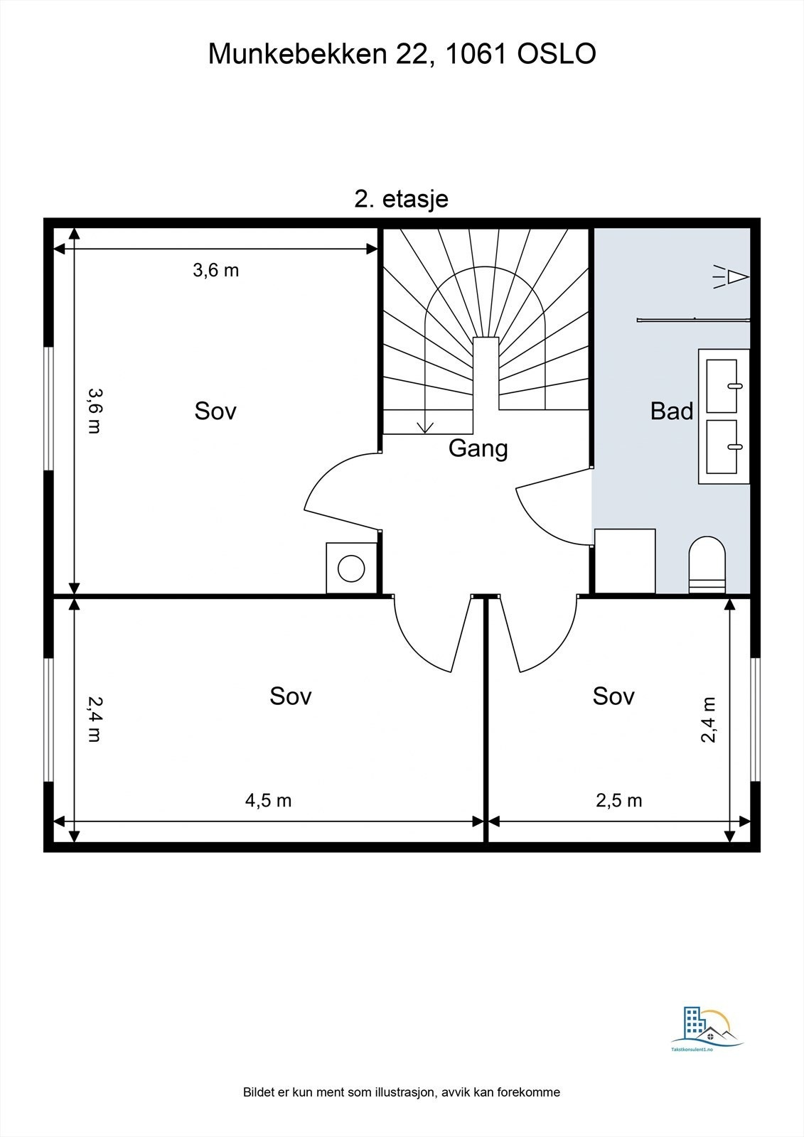Plantegning- 2. etasje Galleribilde