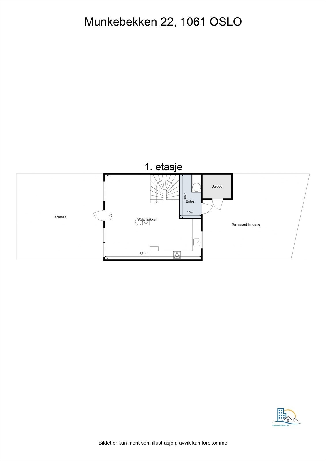 Plantegning- 1. etasje Galleribilde