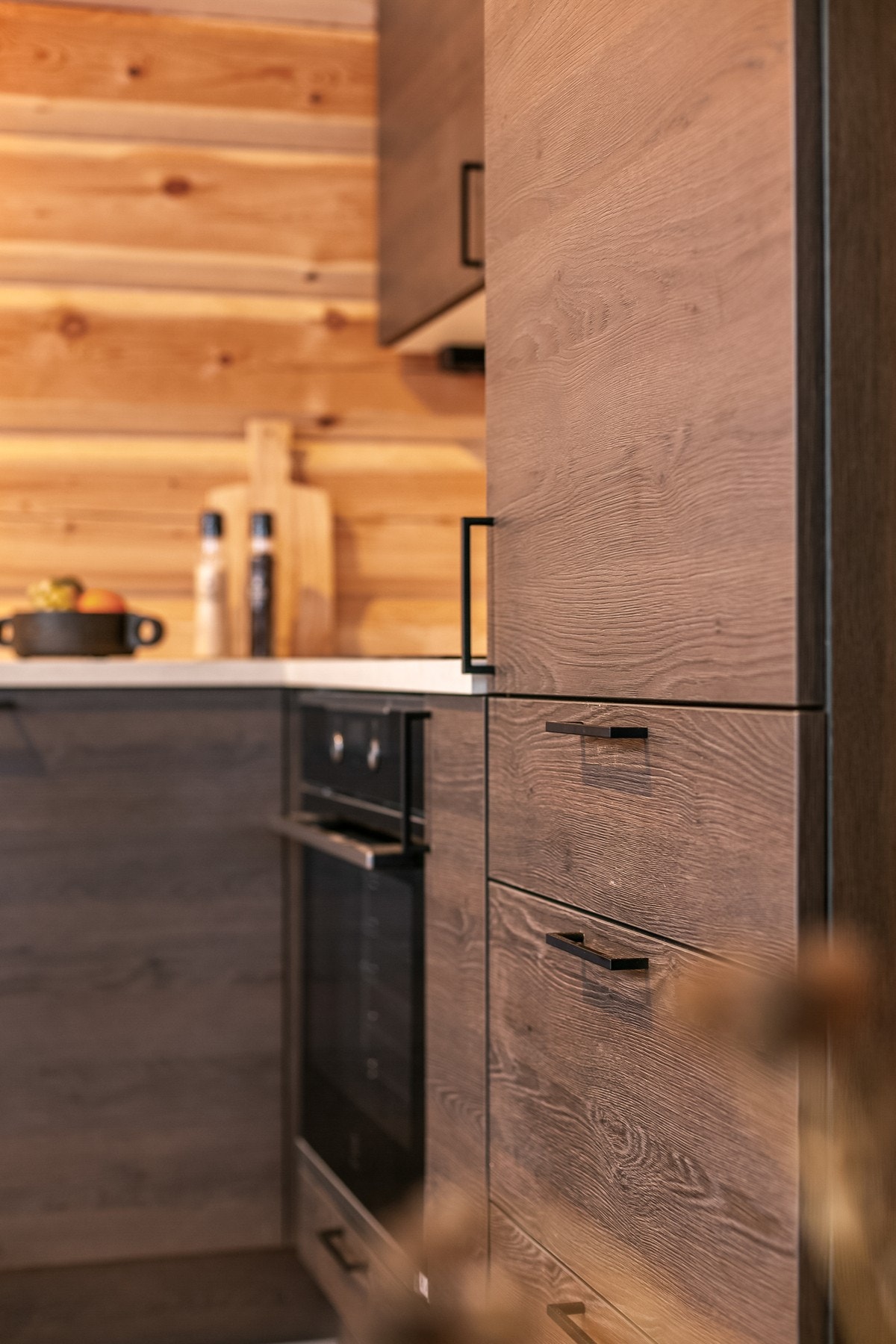 Kjøkken - Bildet er av den første hytten som nå er solgt. Galleribilde