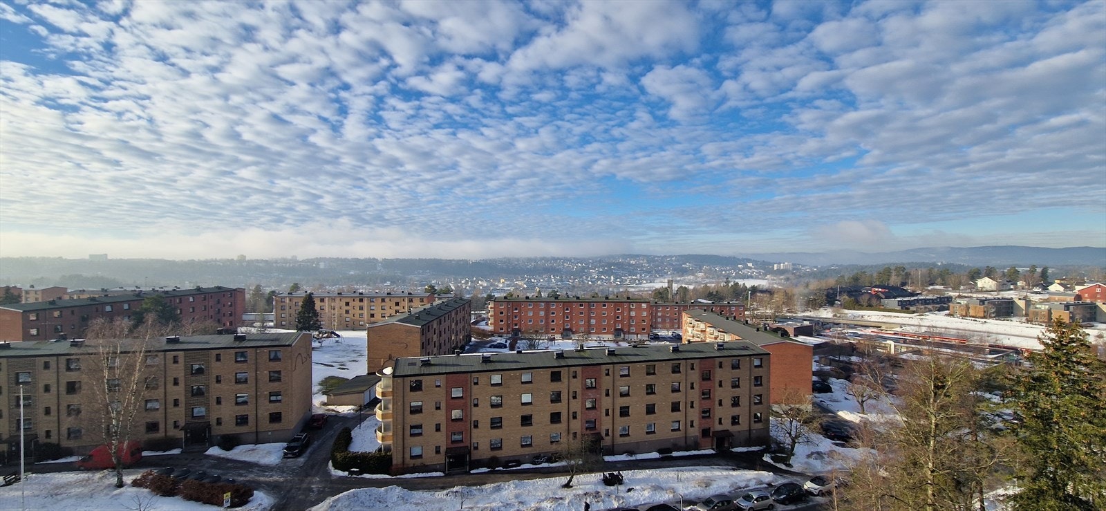 God utsikt fra balkongen Galleribilde