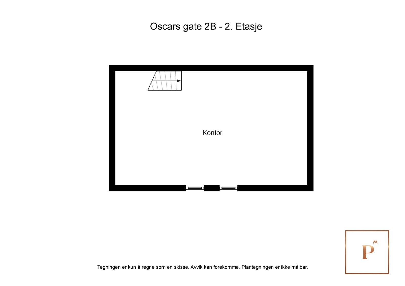 Plantegning innredet 2 etg. Galleribilde