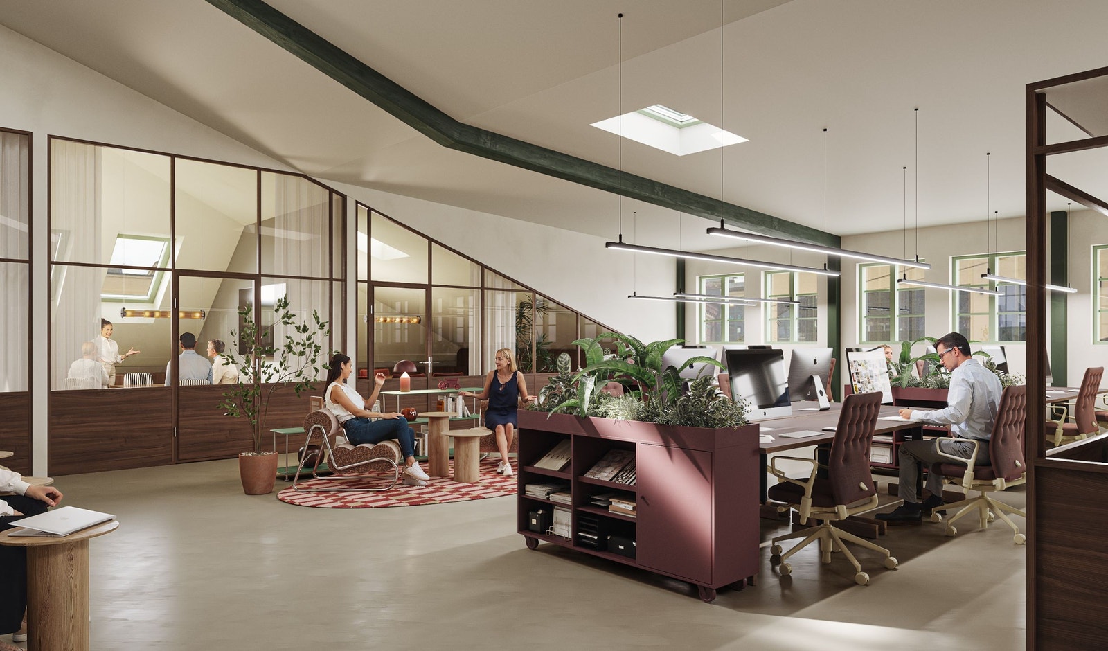 Drammensveien 130. Illustrasjon kontor Galleribilde