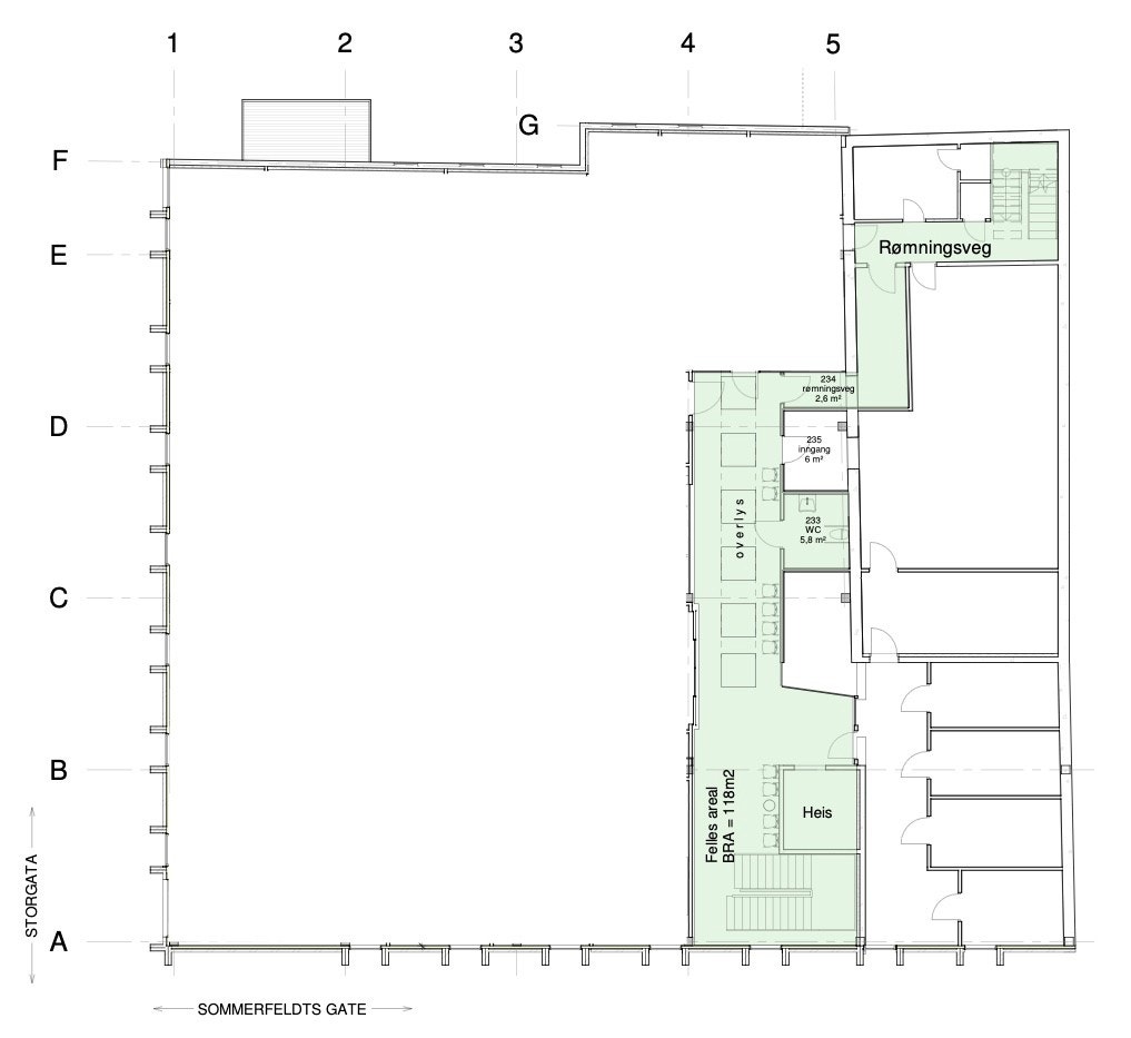 Planskisse tom Galleribilde
