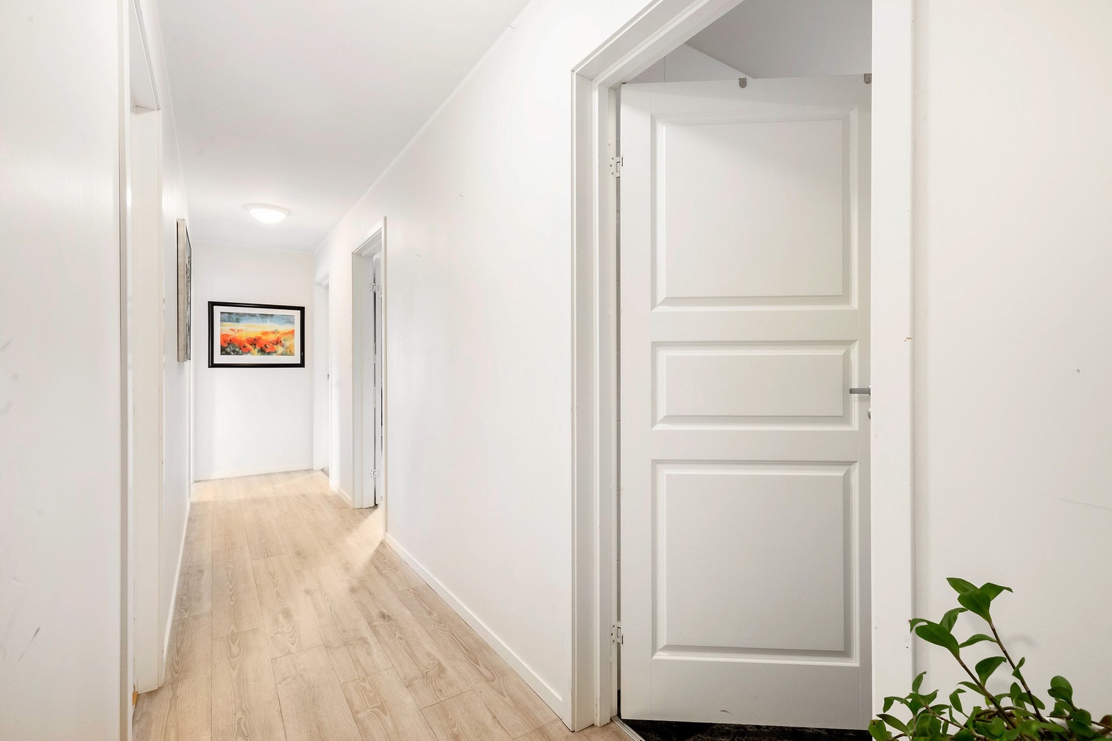 Leiligheten er regulert til næring og den må derfor bruksendres til boligformål. Huset ellers er regulert til boligformål. Galleribilde