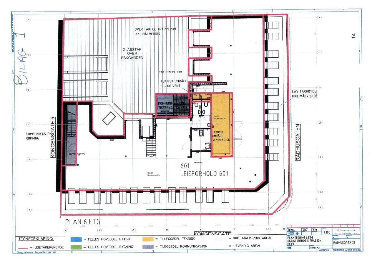 Plantegning 6.etg Galleribilde