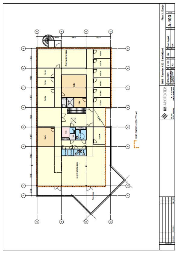 Plantegning 3.etg Galleribilde