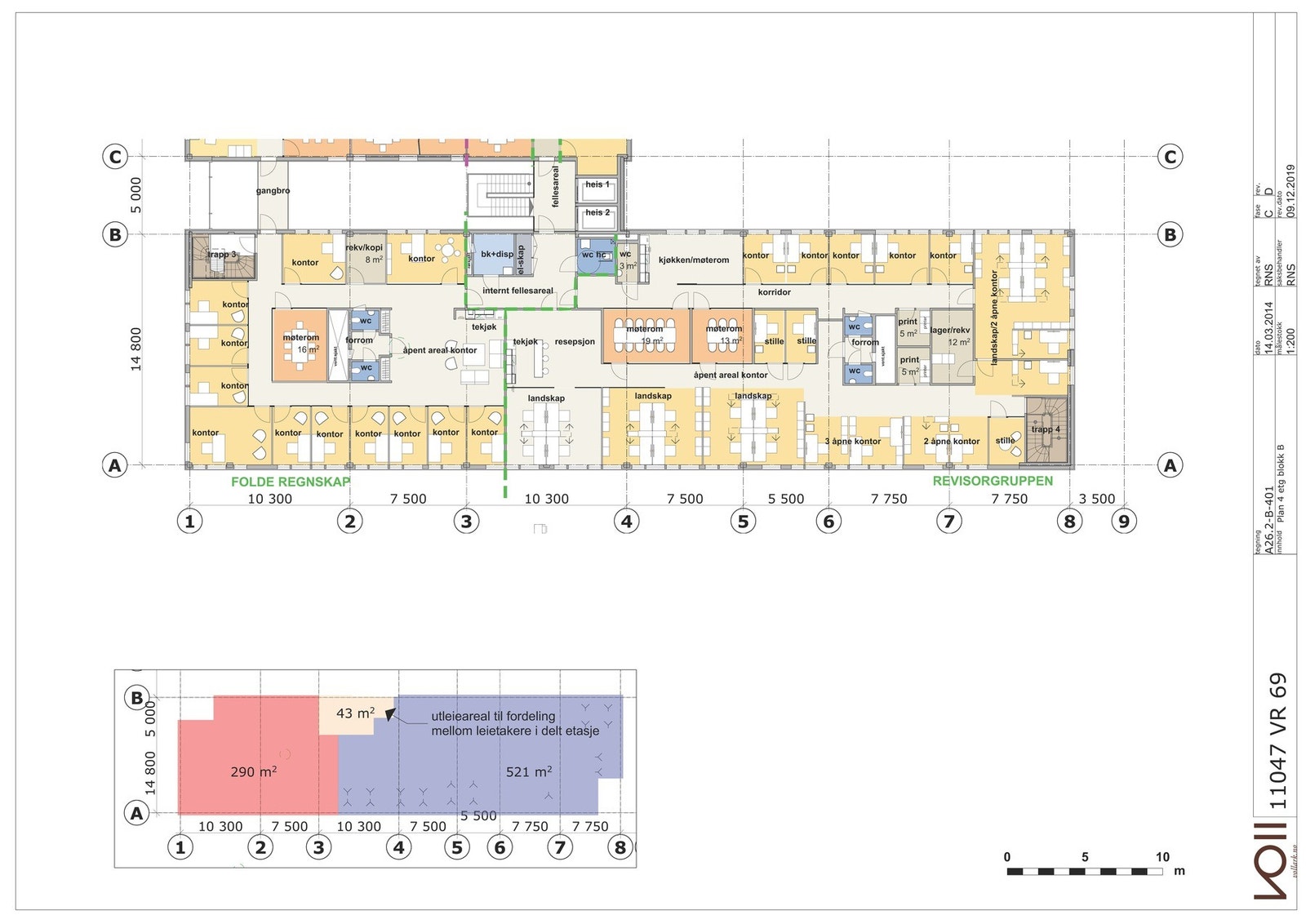 Plantegning areal B Galleribilde