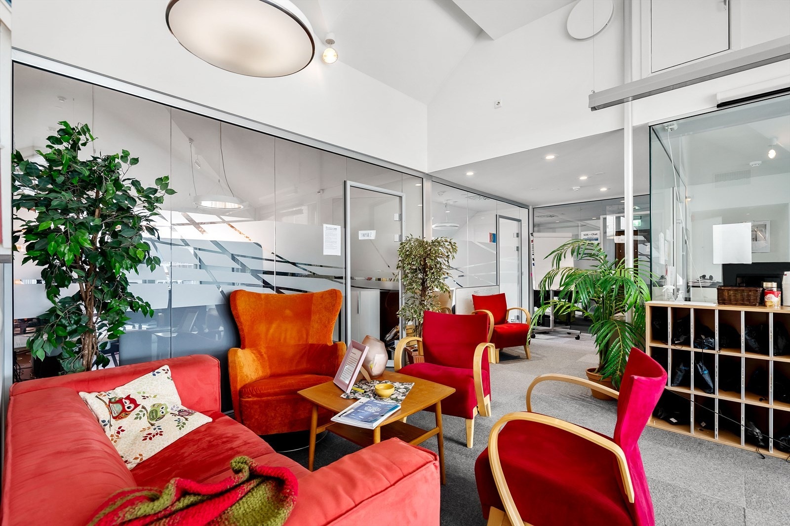 Moderne glassvegger Galleribilde