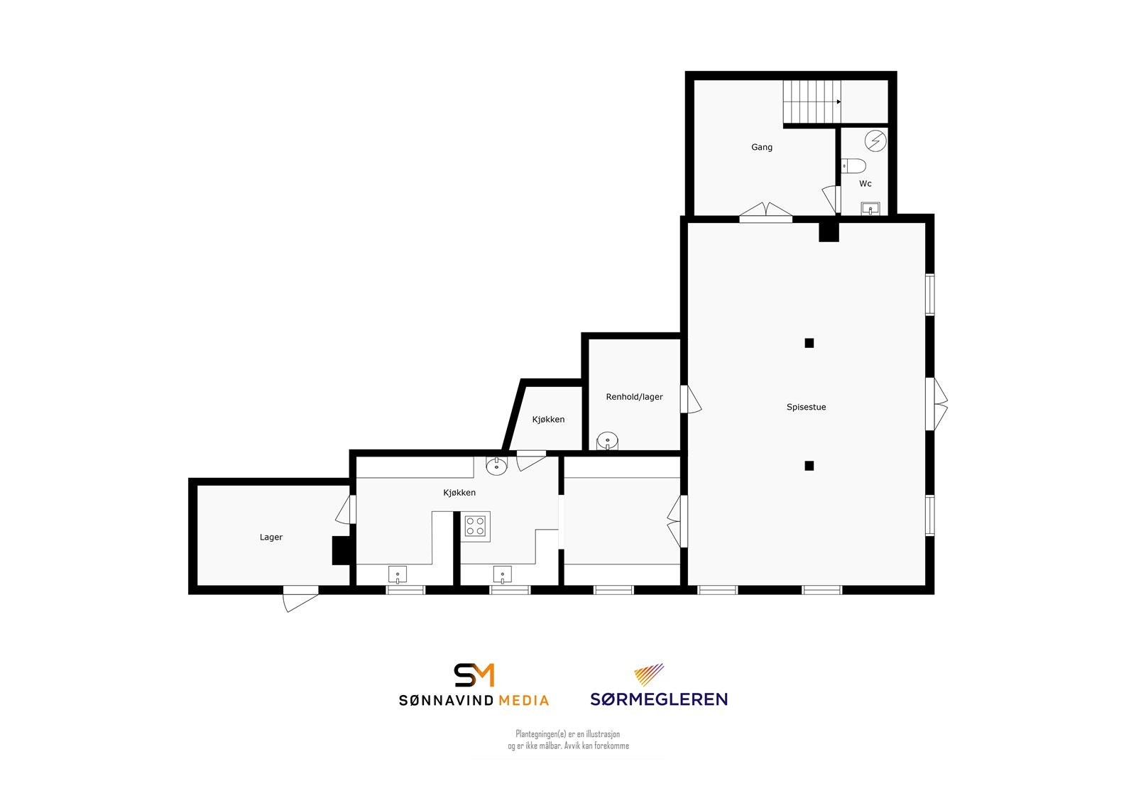 Plantegning Egdehall u.etg Galleribilde