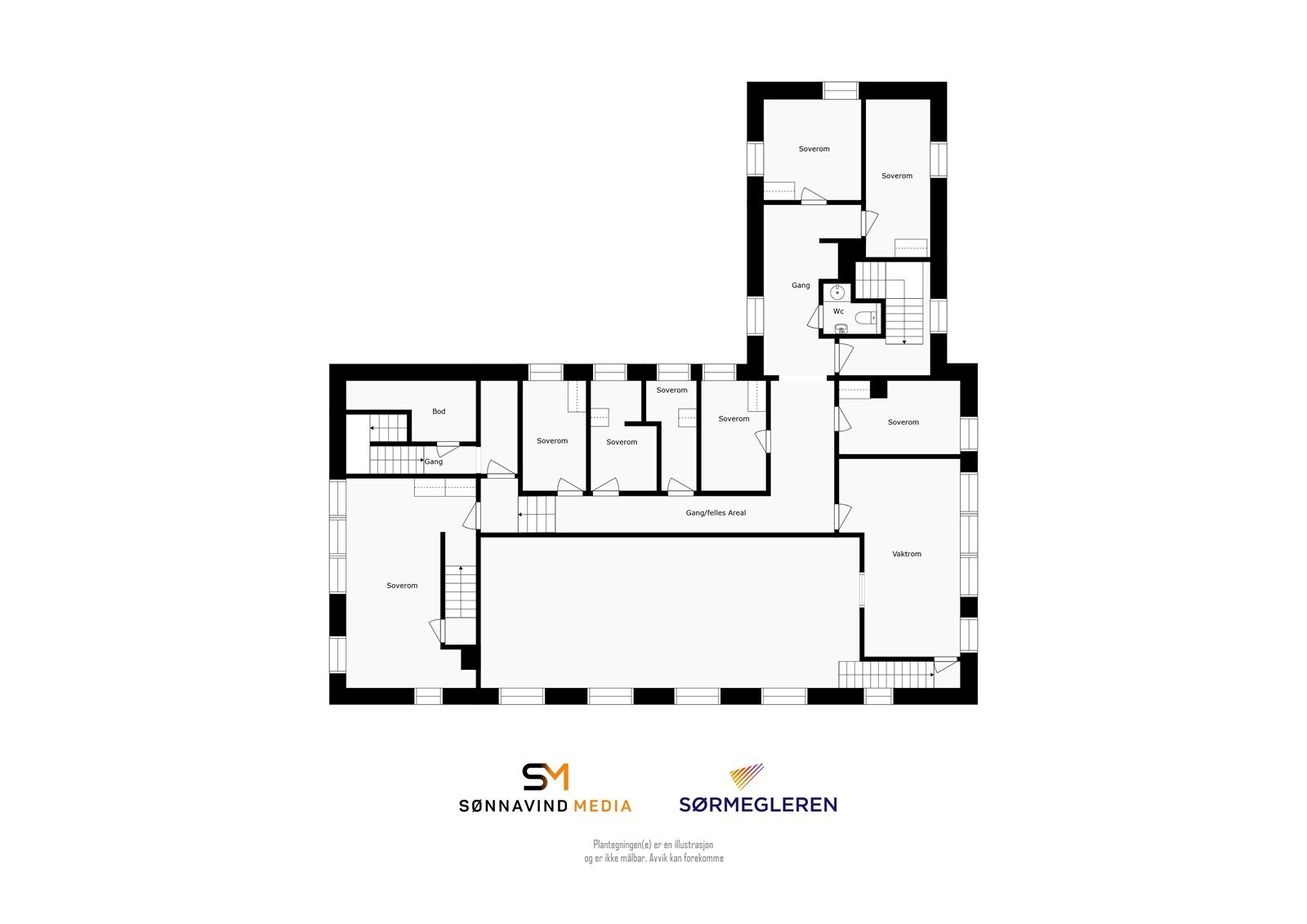 Plantegning Egdehall 2.etg Galleribilde