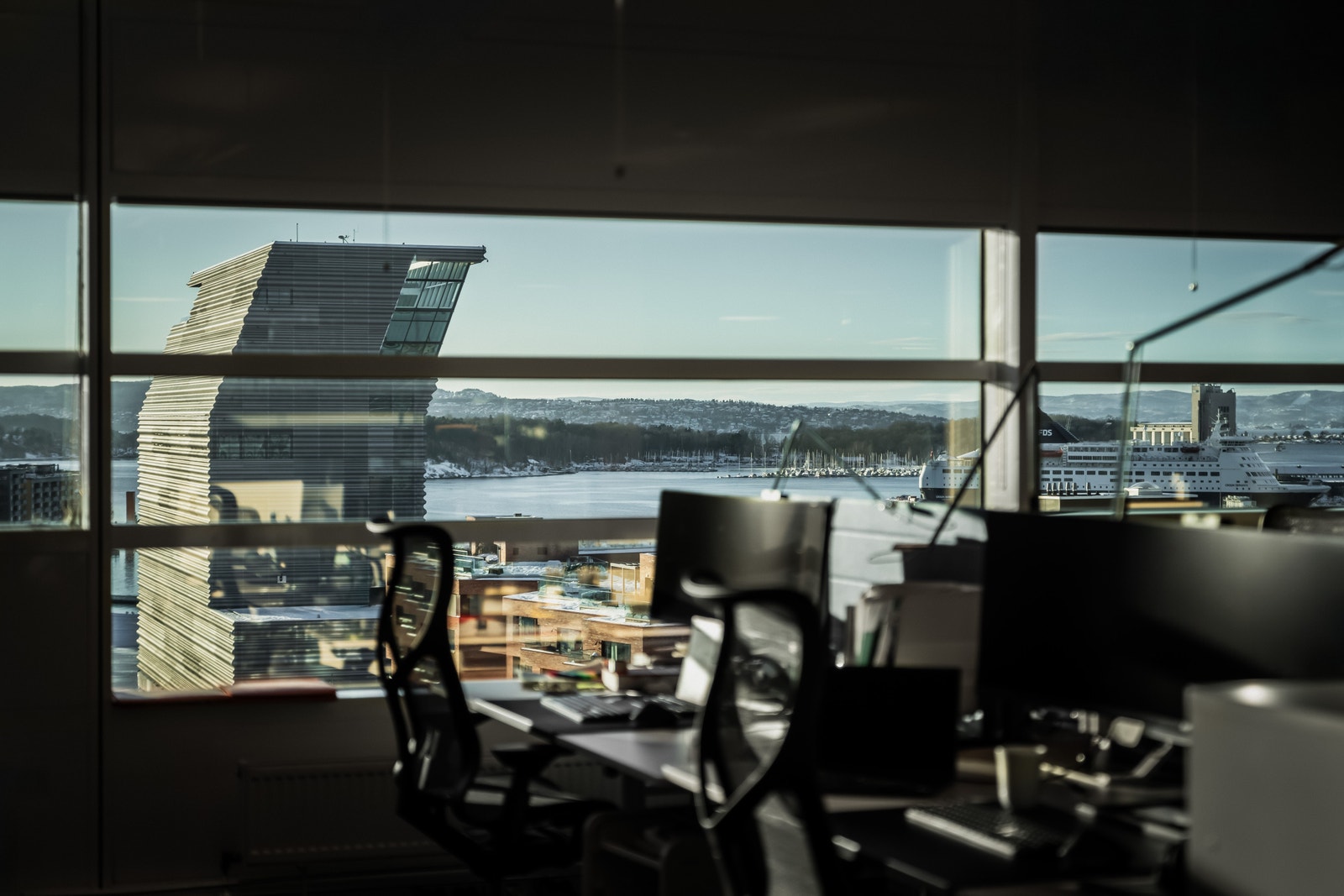 Utsikt mot Munch-museet Galleribilde