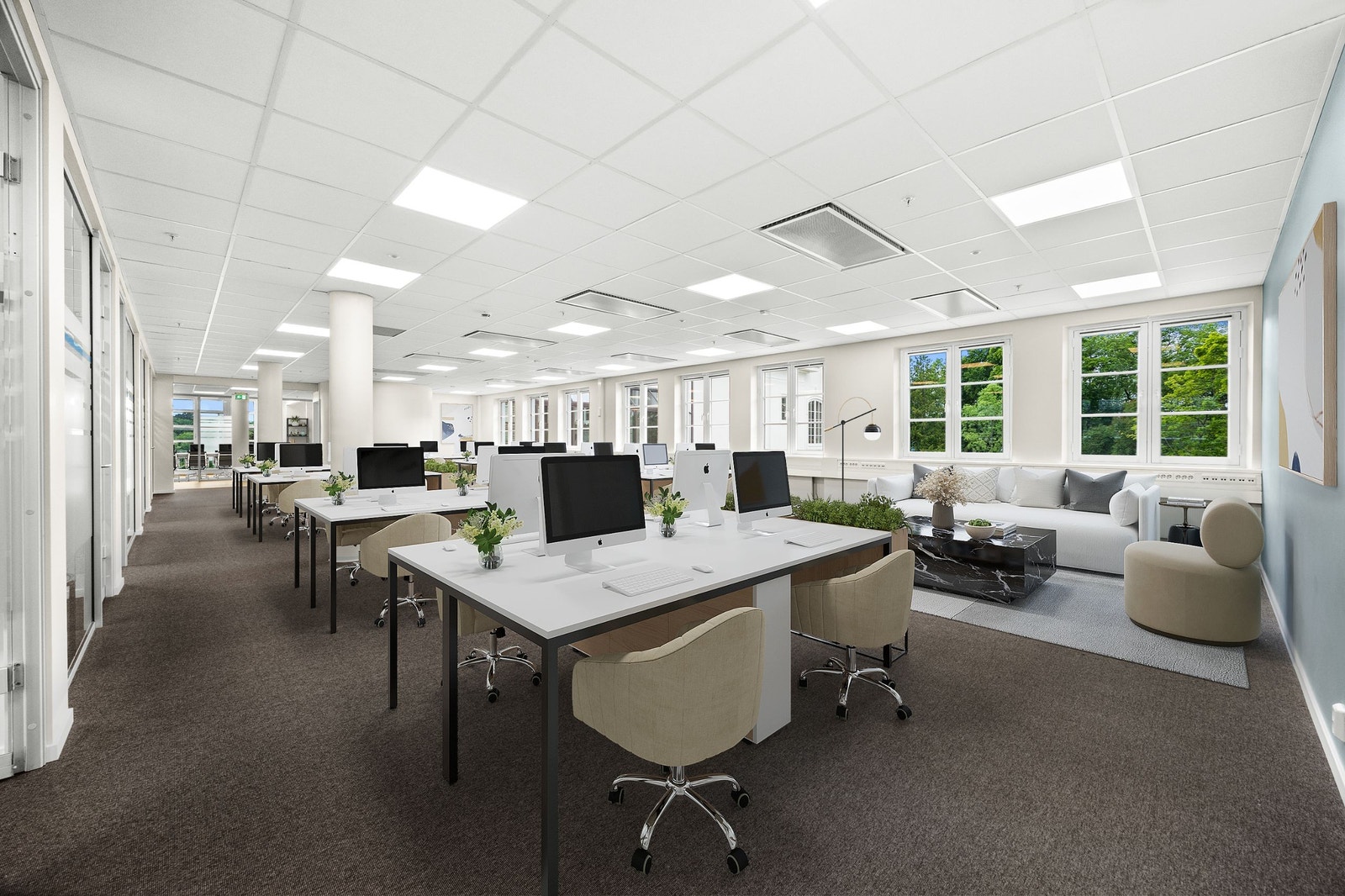 Kontorlandskap Galleribilde