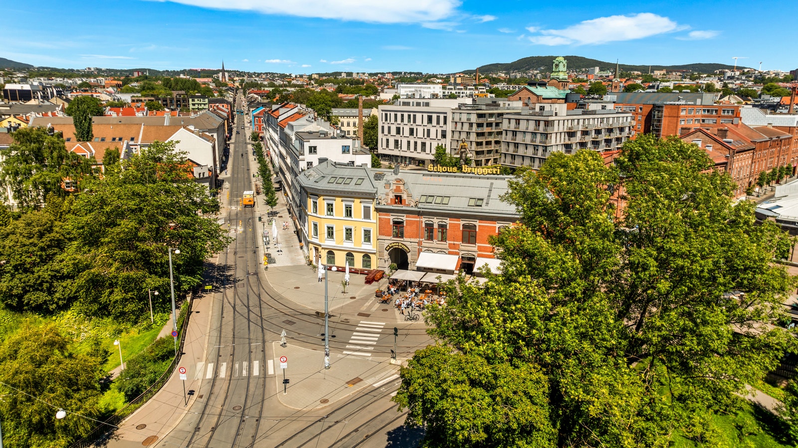 Grønt og fint langs Akerselva. Kort vei til det meste på løkka. Galleribilde