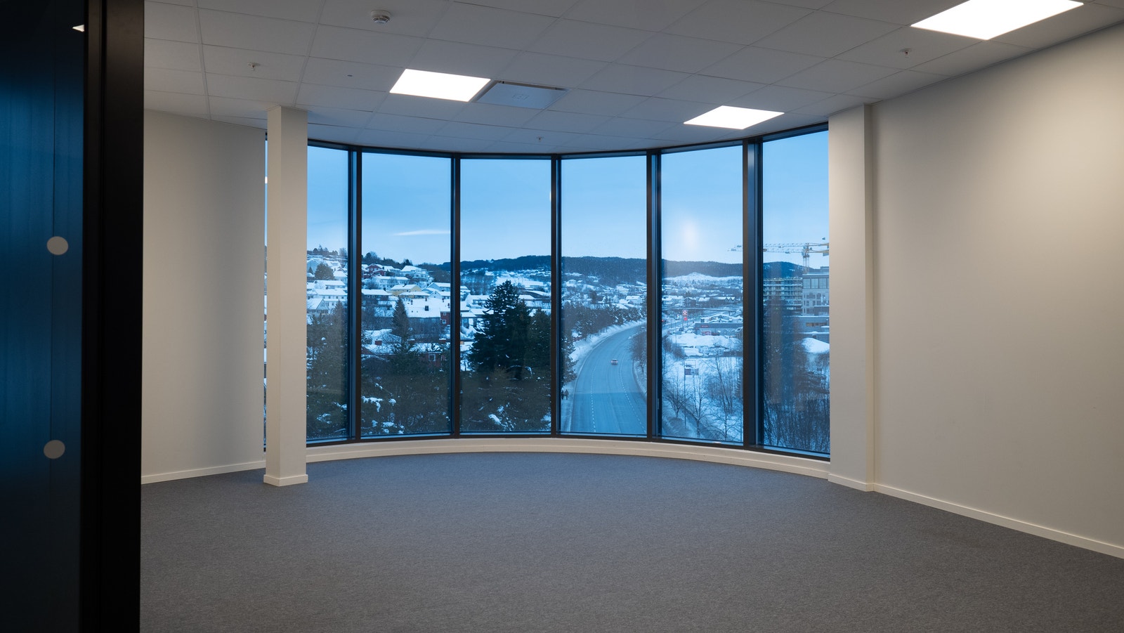 God siktlinje også oppover mot Nardo. Galleribilde