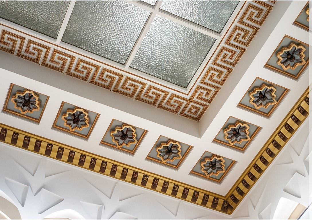 Detljbilder fra den hostoriske Marmosalen Galleribilde